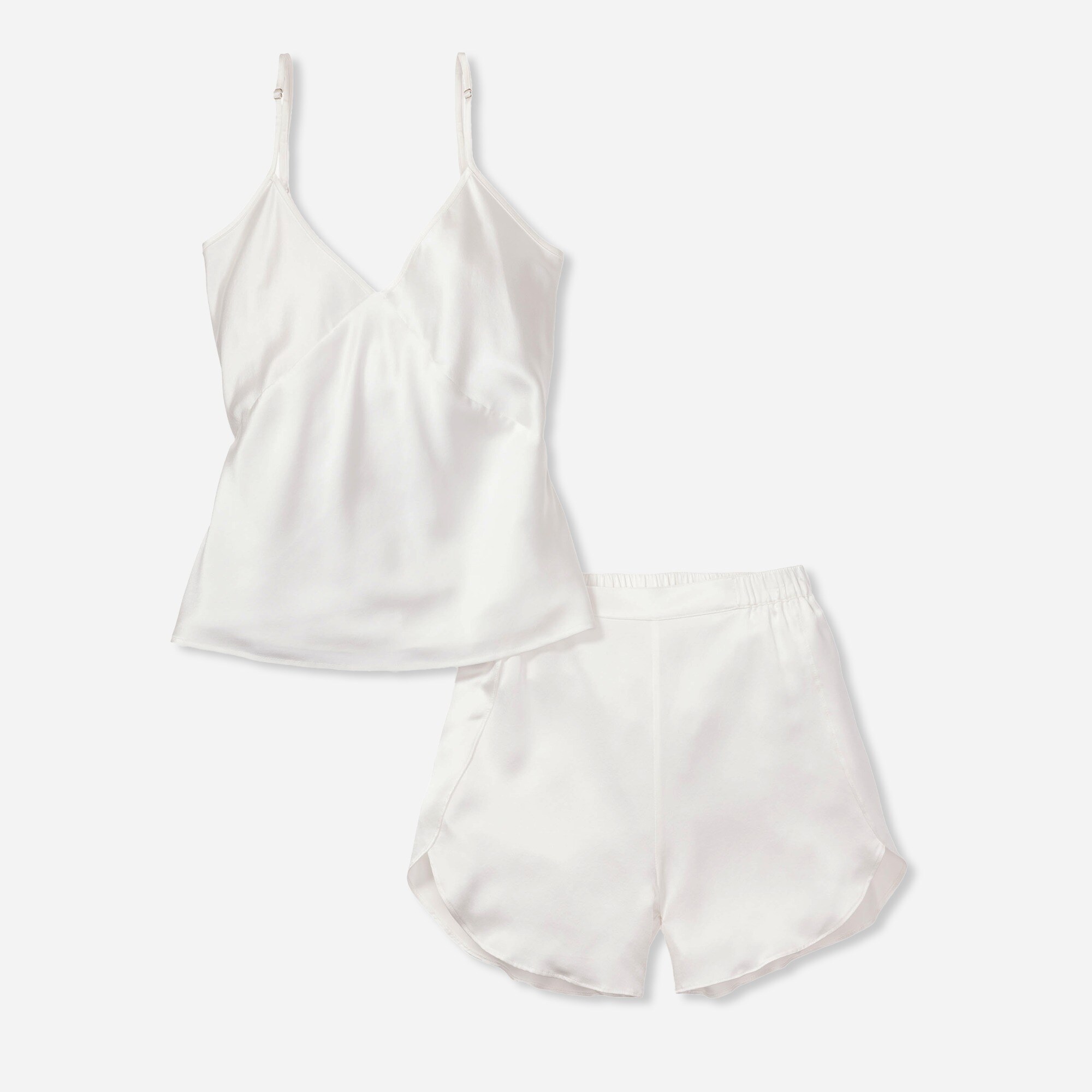 Petite Plume™ women's silk short set