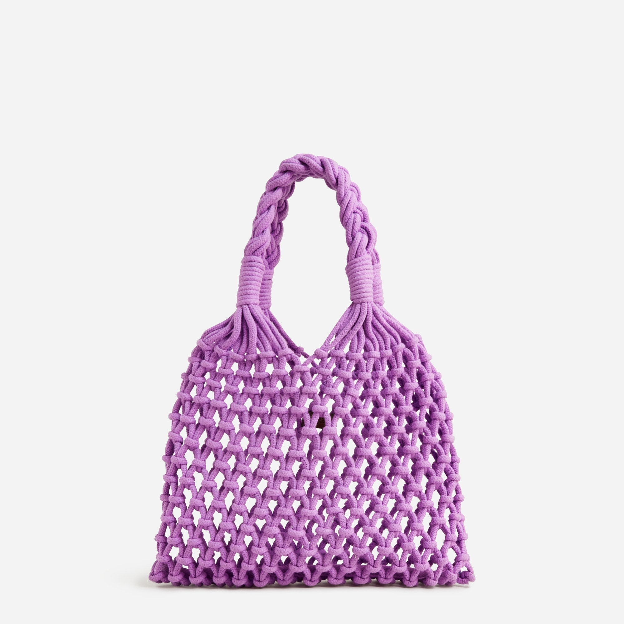 Small Cadiz hand-knotted rope tote