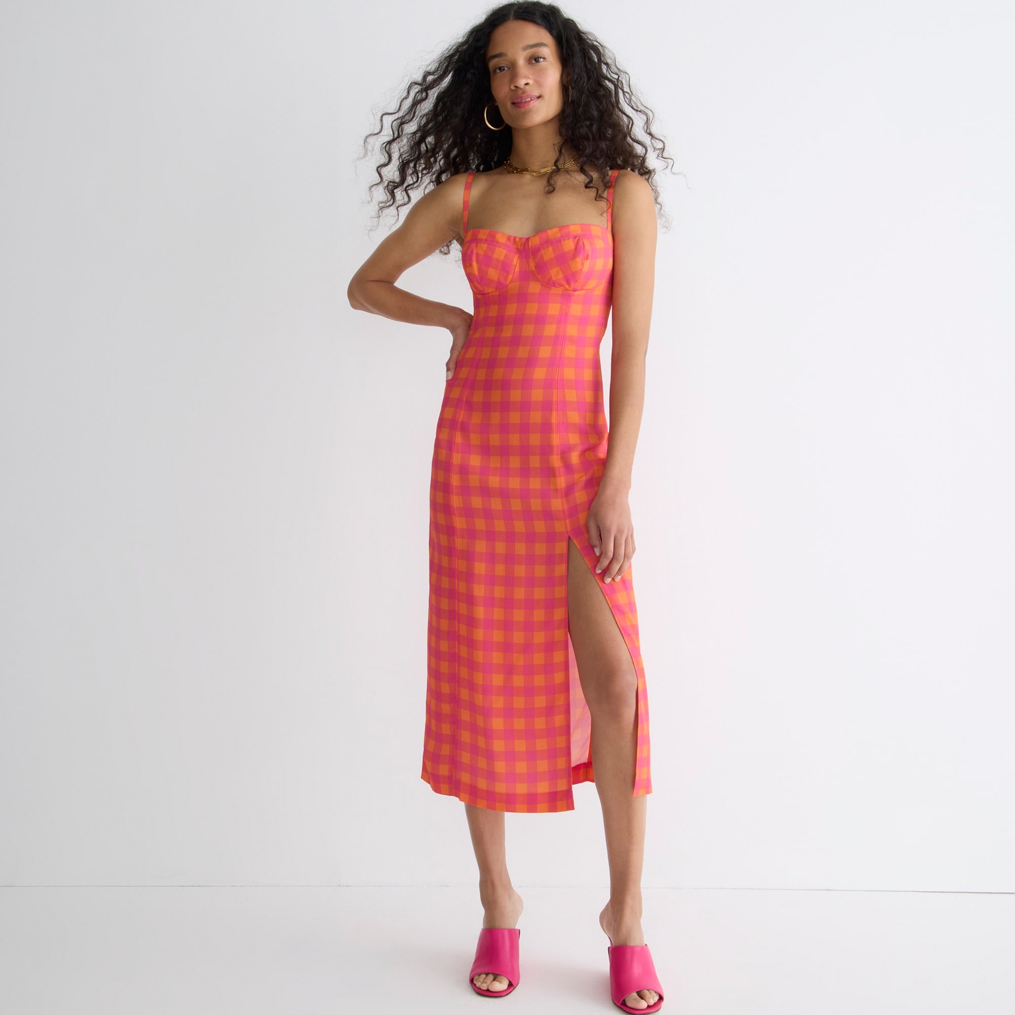 Collection invite dress in gingham