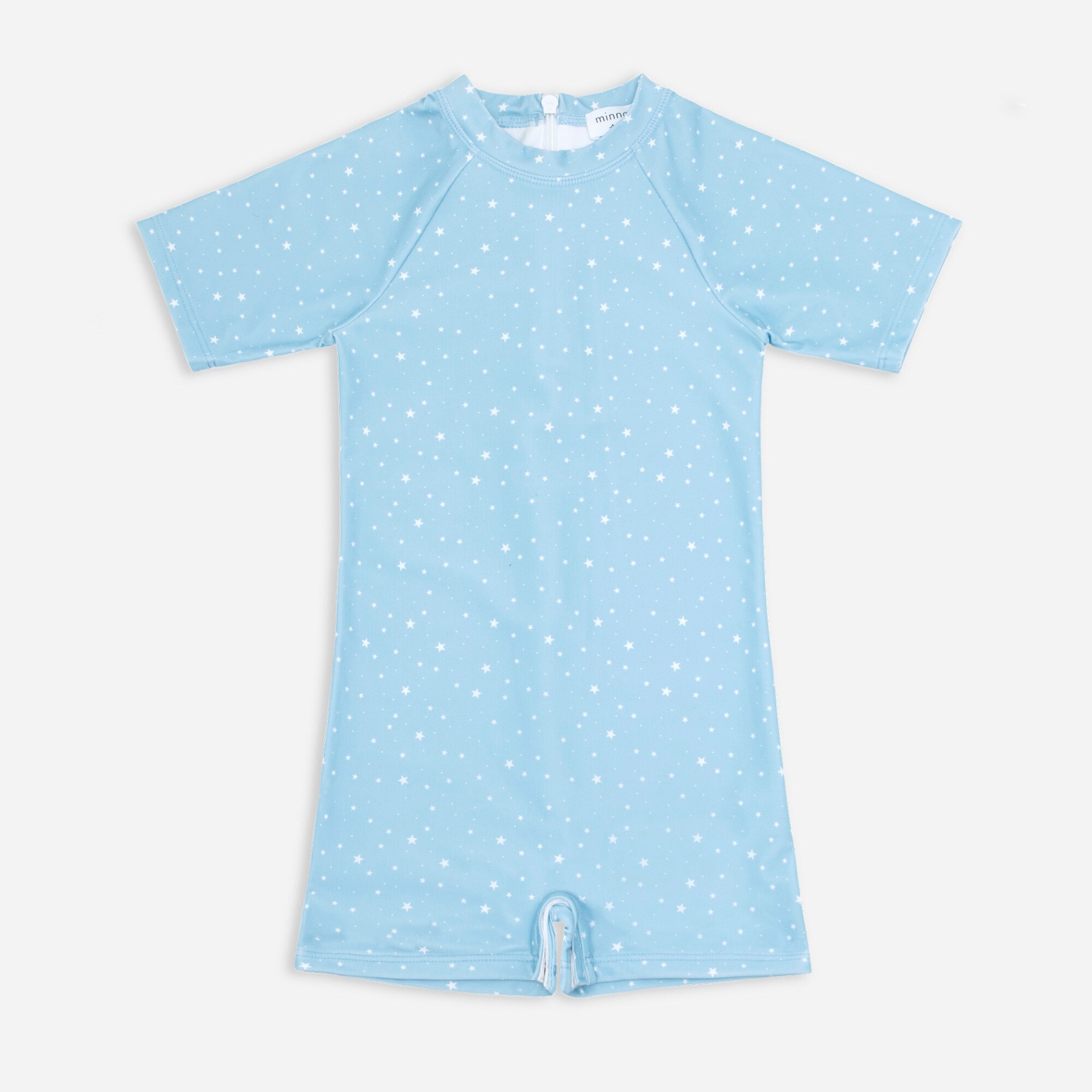 Kids' minnow short-sleeve rash guard one-piece
