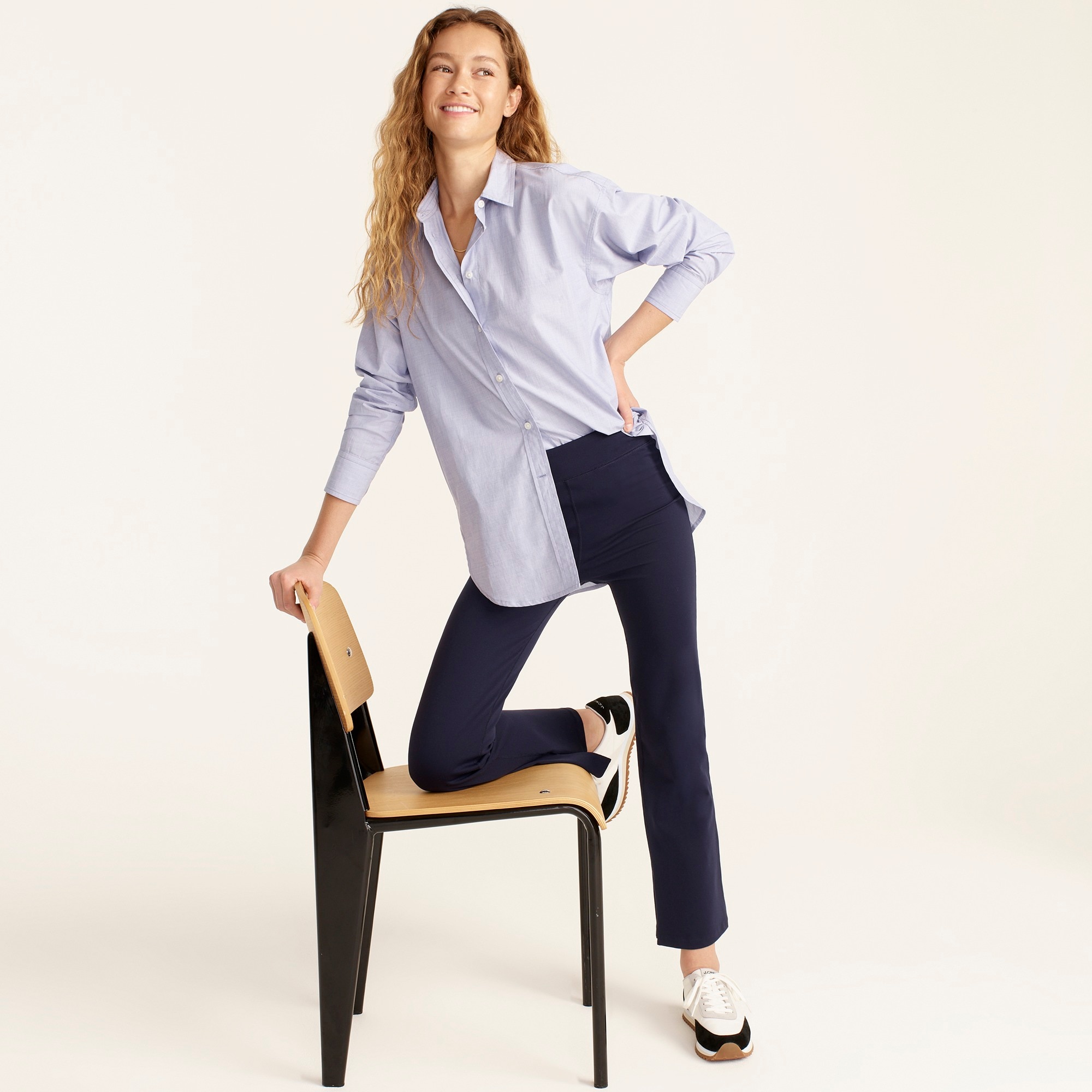 Relaxed-fit end-on-end cotton shirt