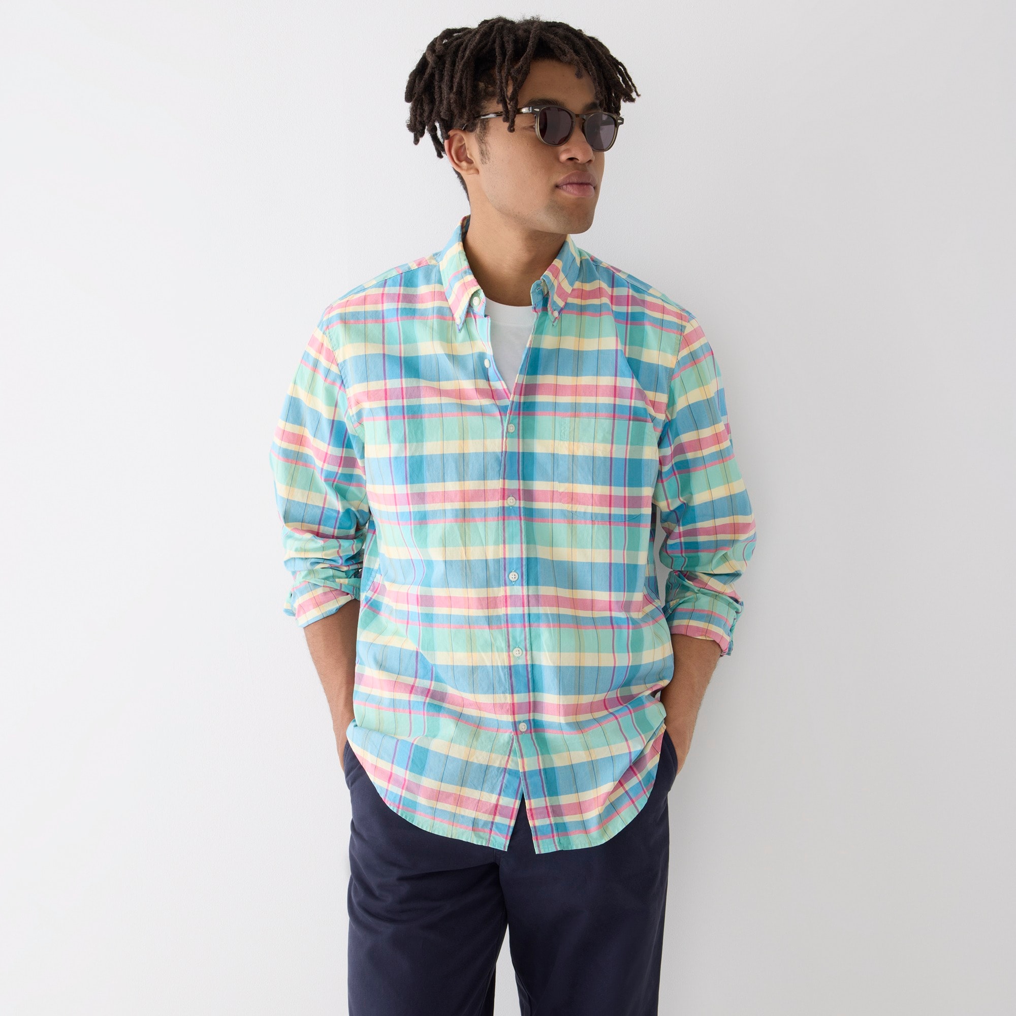 Secret Wash cotton poplin shirt