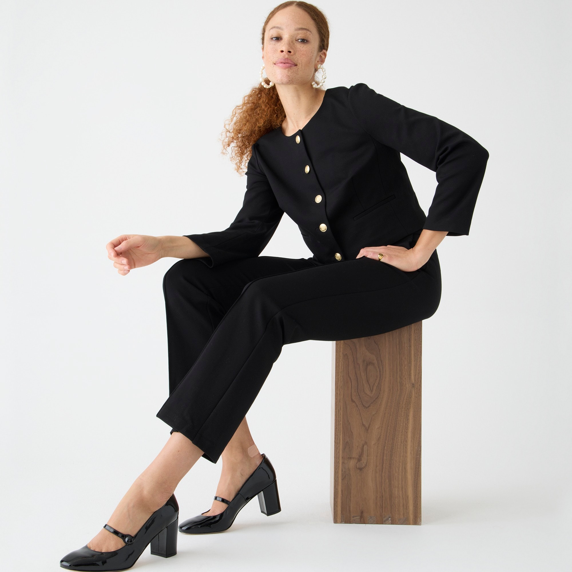 Demi-boot pant in Italian ponte