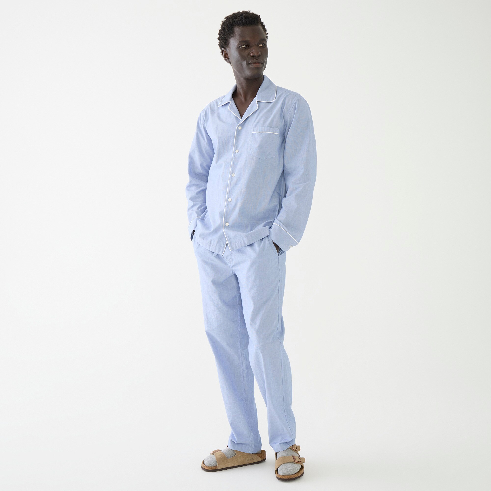 Pajama set in cotton poplin