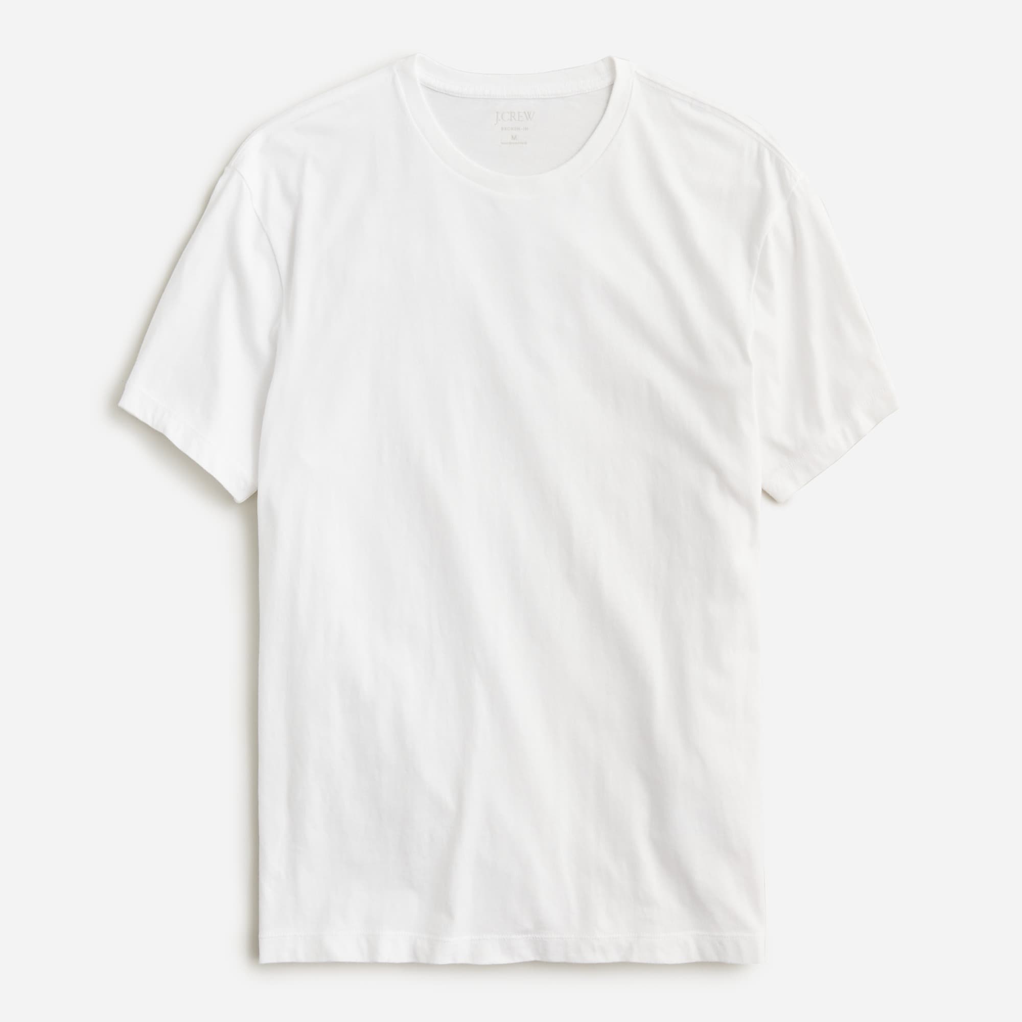 Broken-in short-sleeve T-shirt