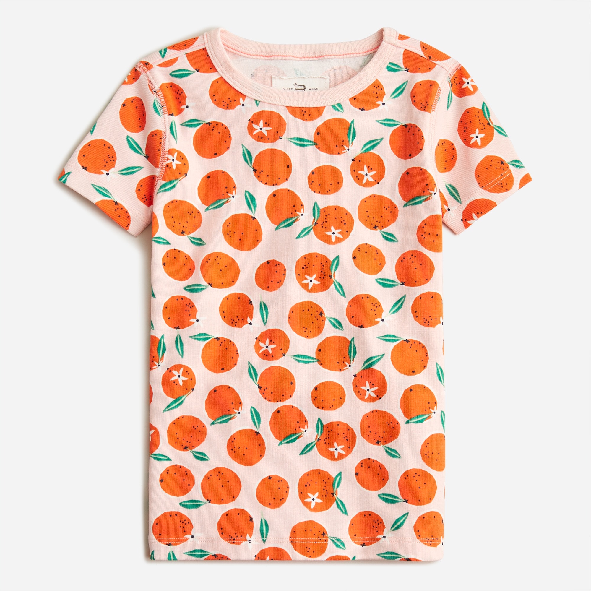 Kids' short-sleeve printed pajama set