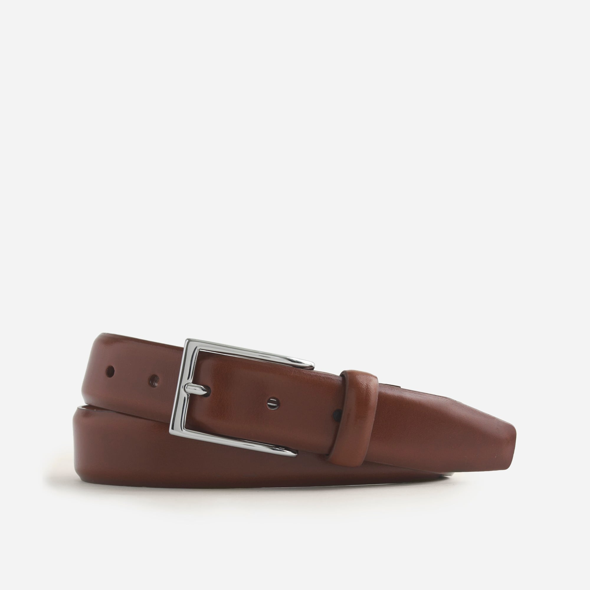 Italian leather dress belt