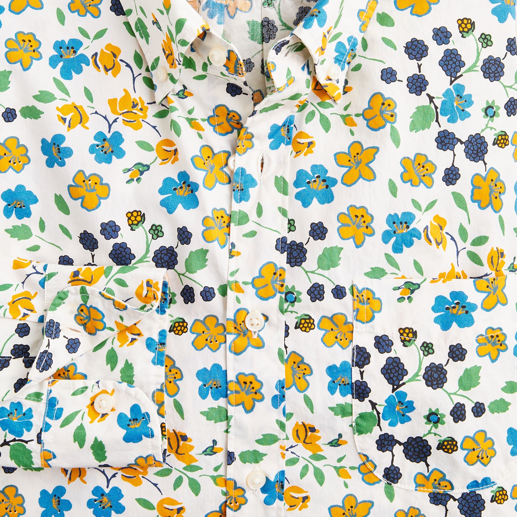 Slim Secret Wash cotton poplin shirt