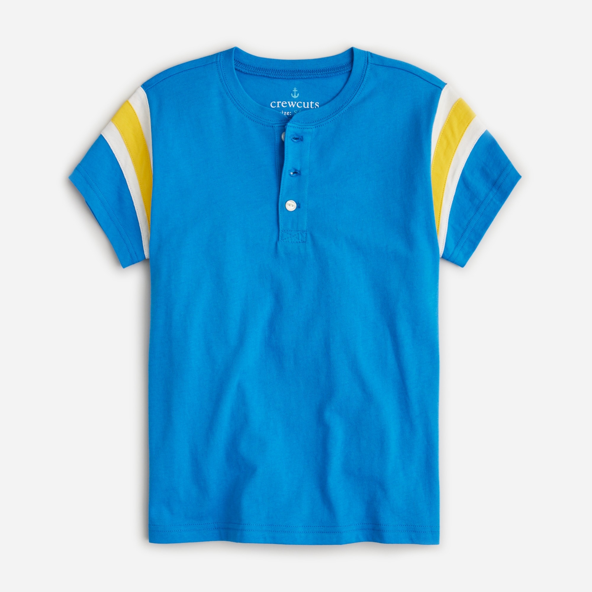Kids' short-sleeve football henley