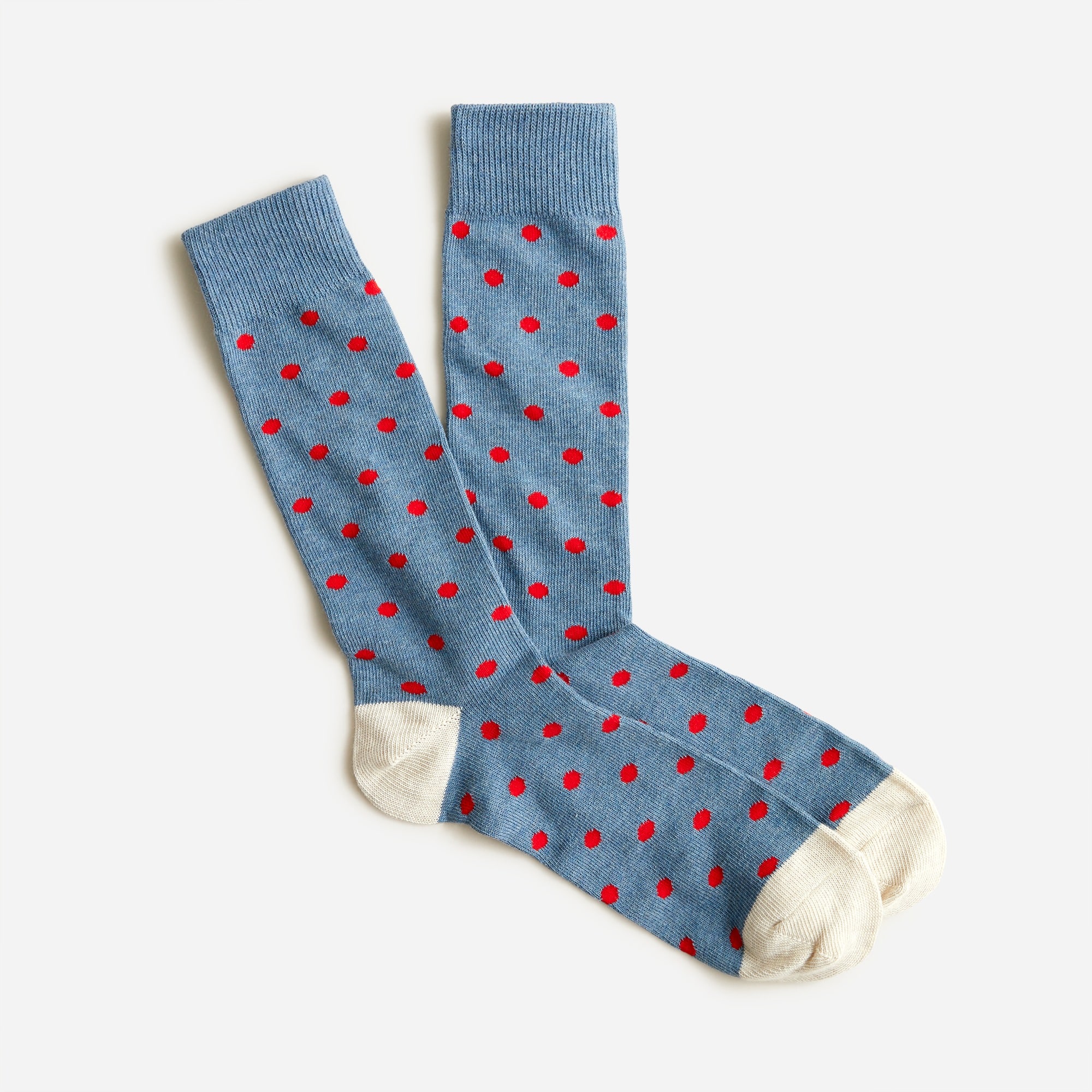 Medium-dot cotton socks