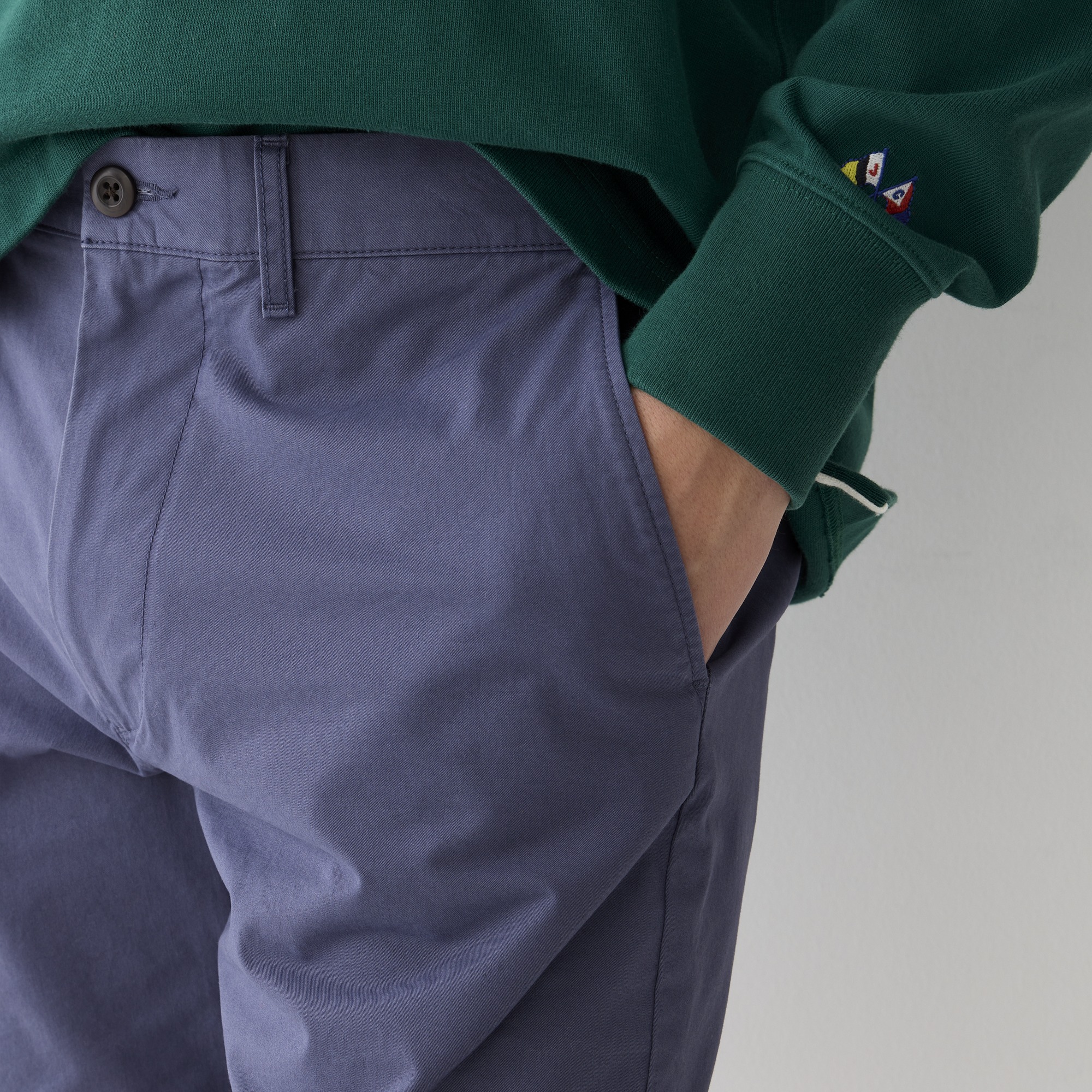 7" stretch chino short