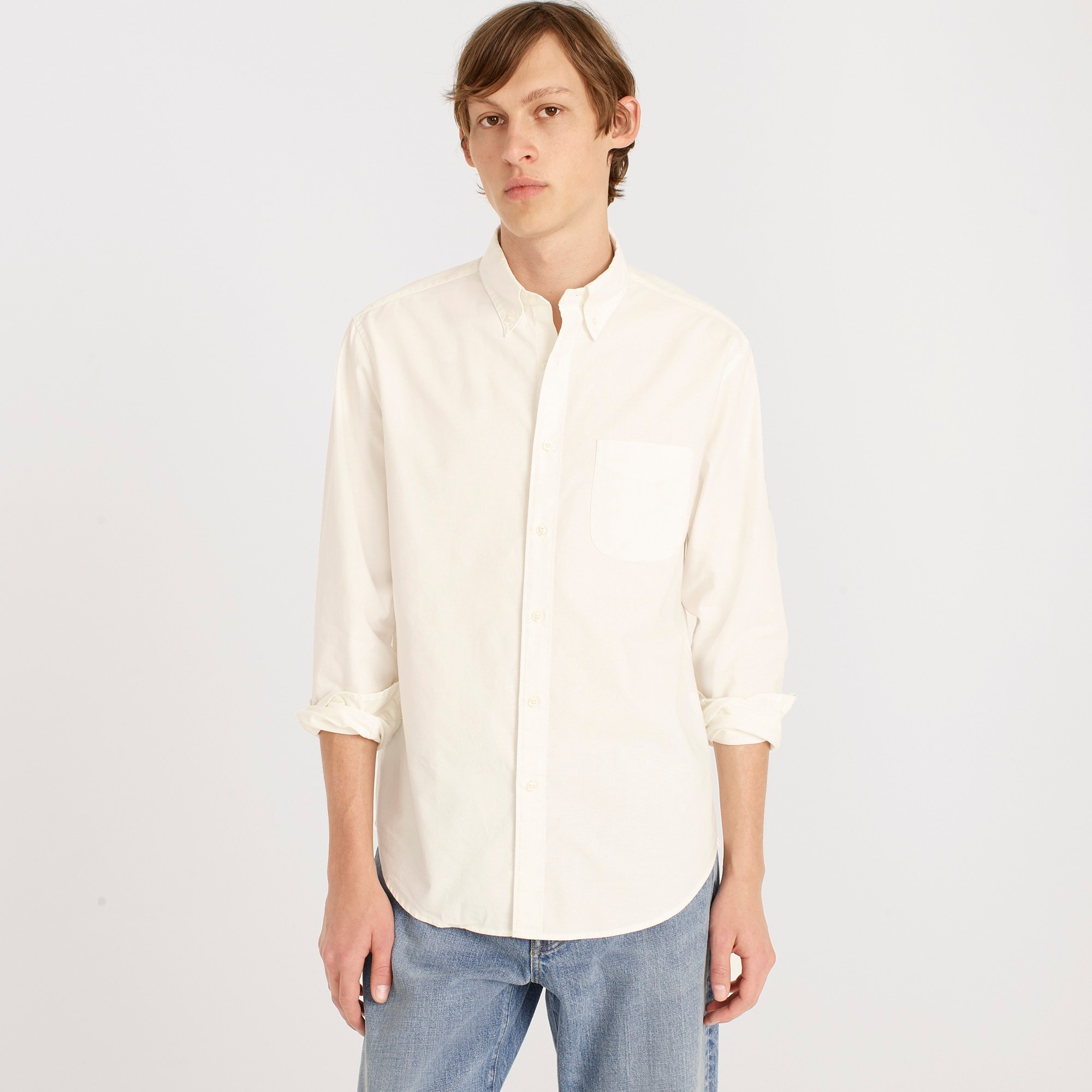 Relaxed Broken-in organic cotton oxford shirt