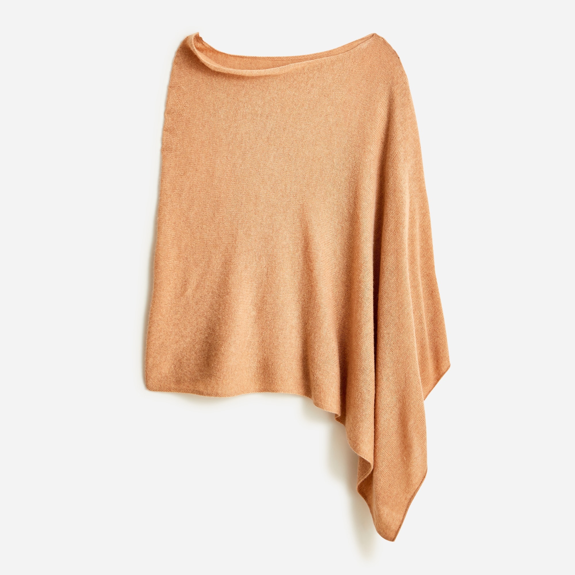 Cashmere-wool blend poncho