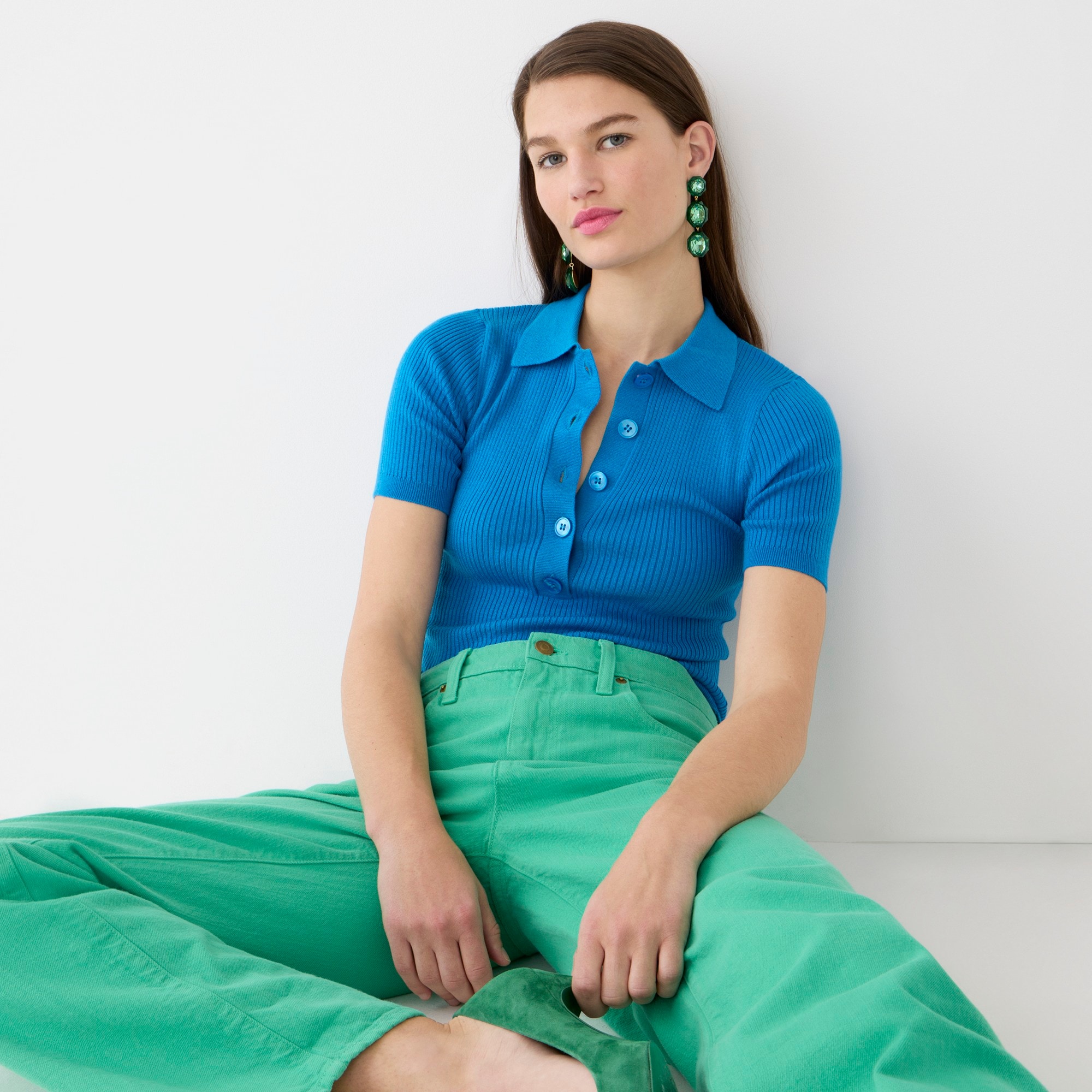 TENCEL™ lyocell-blend short-sleeve polo shirt