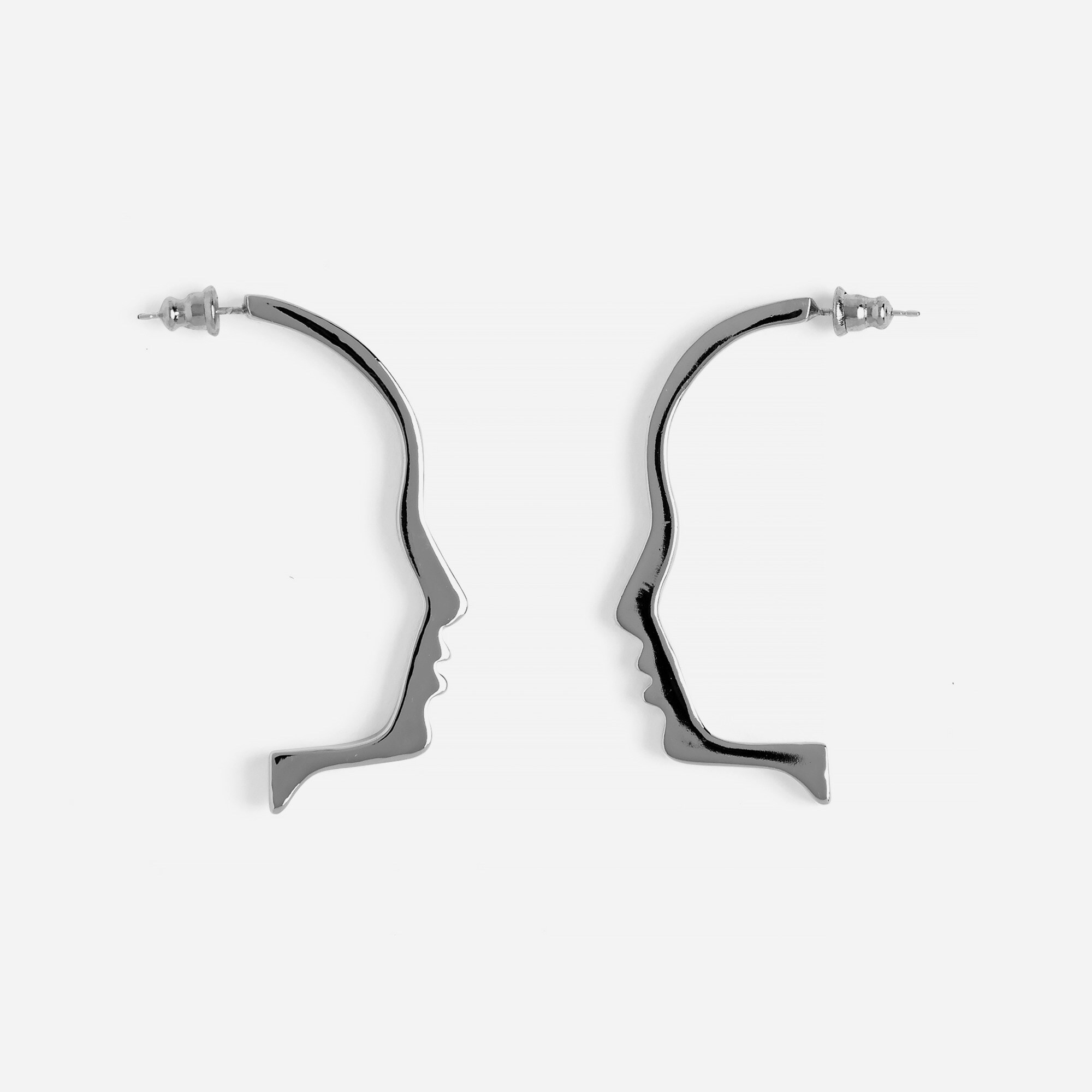 Lady Grey silhouette earrings