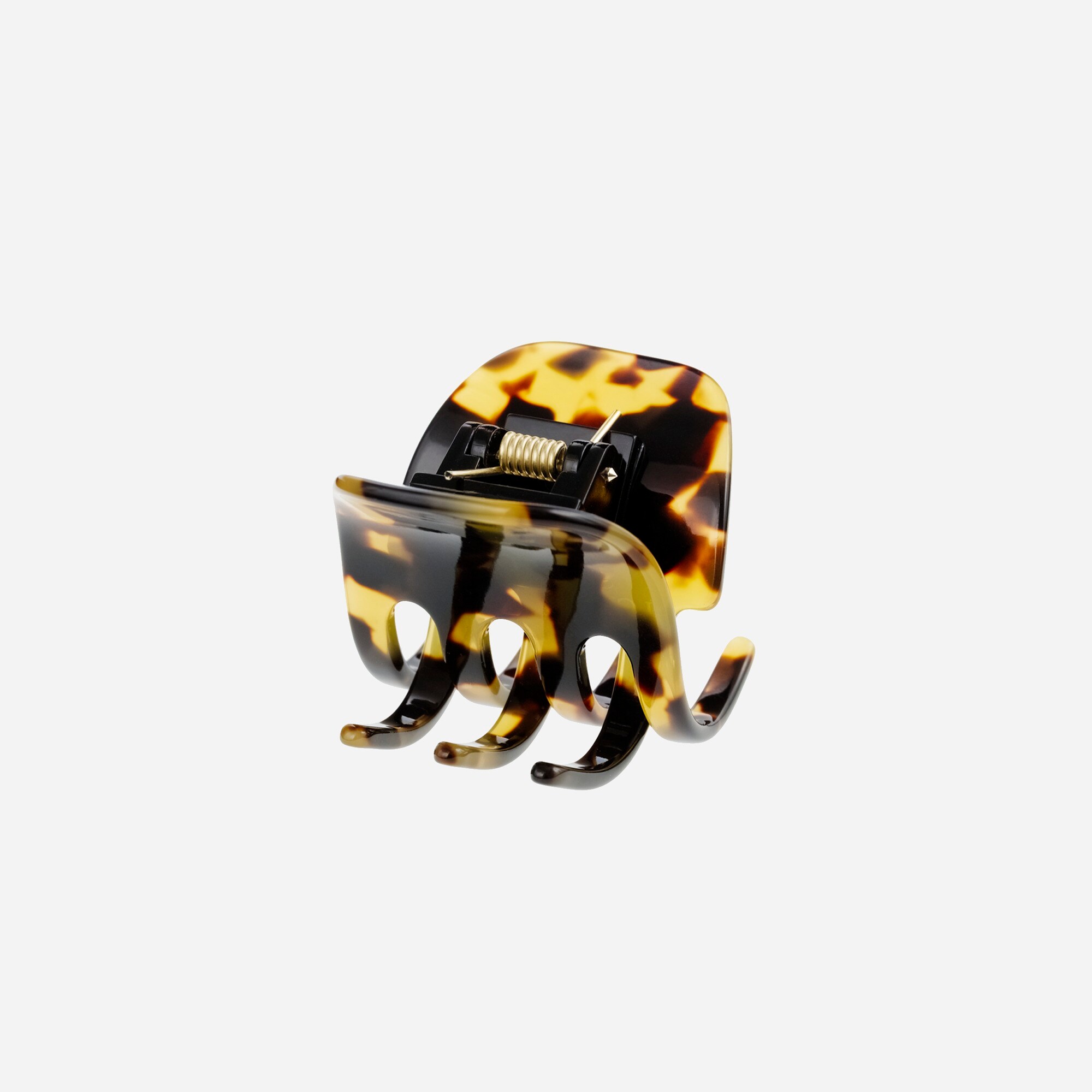 Classic hair clip in Italian tortoise