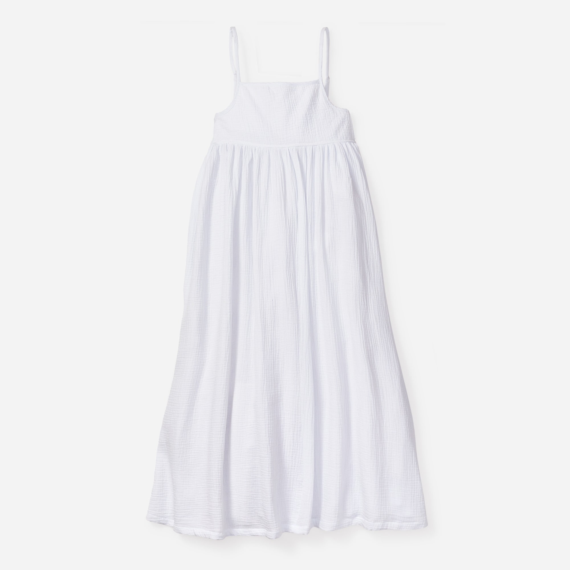 Petite Plume women's gauze serene nightdress in white