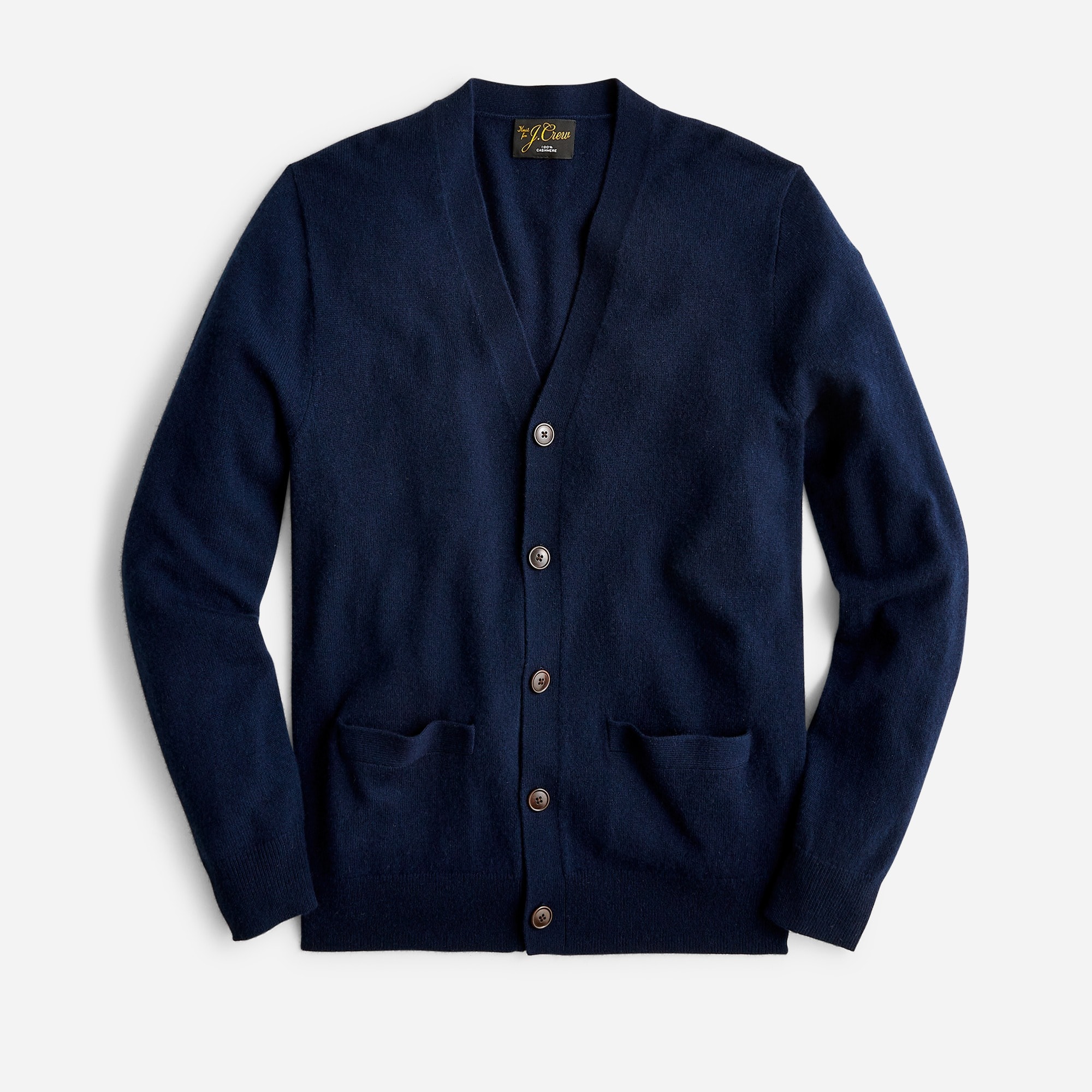 Cashmere V-neck cardigan sweater