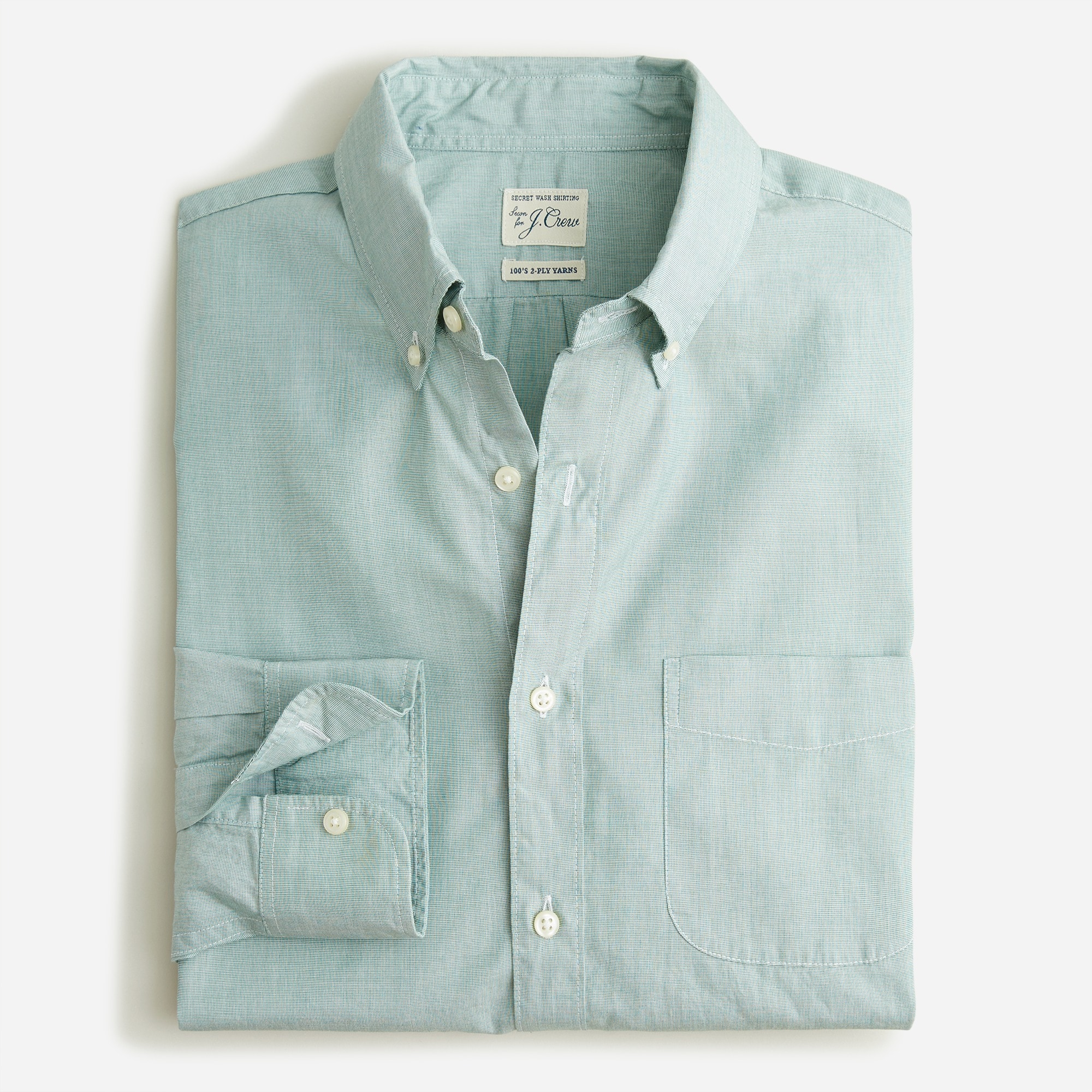 Secret Wash cotton poplin shirt
