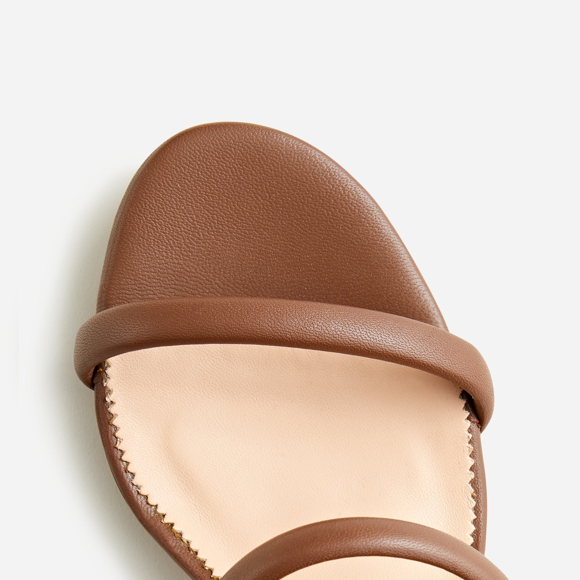 Lucie slingback block-heel sandals in leather