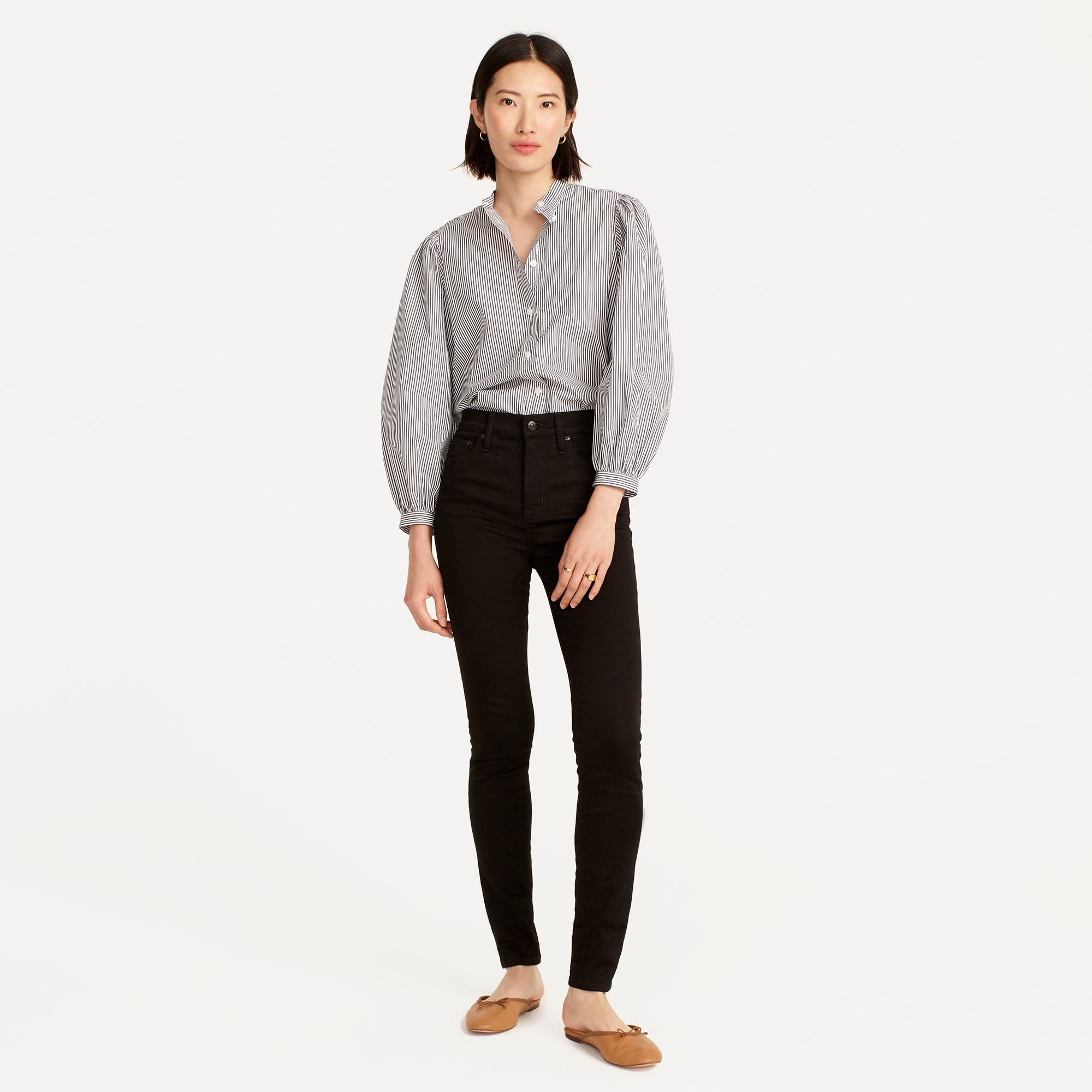 10" highest-rise toothpick jean in true black