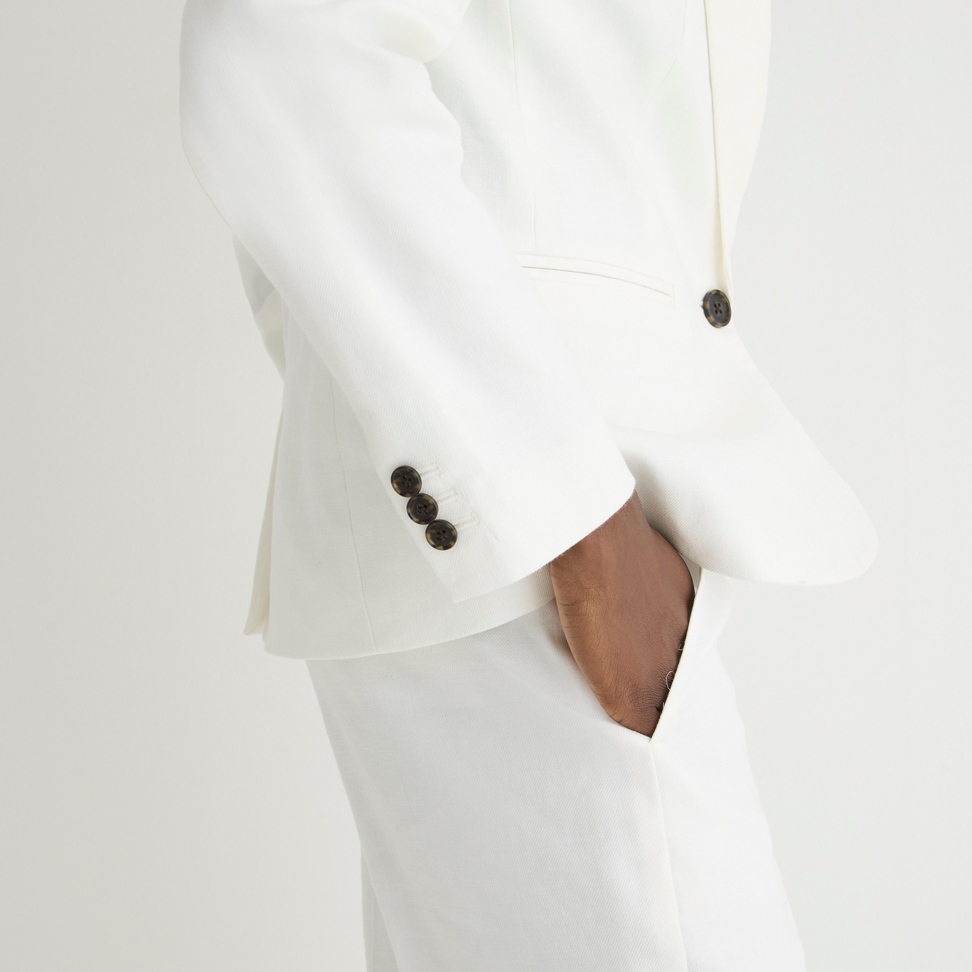 Parke blazer in stretch linen blend