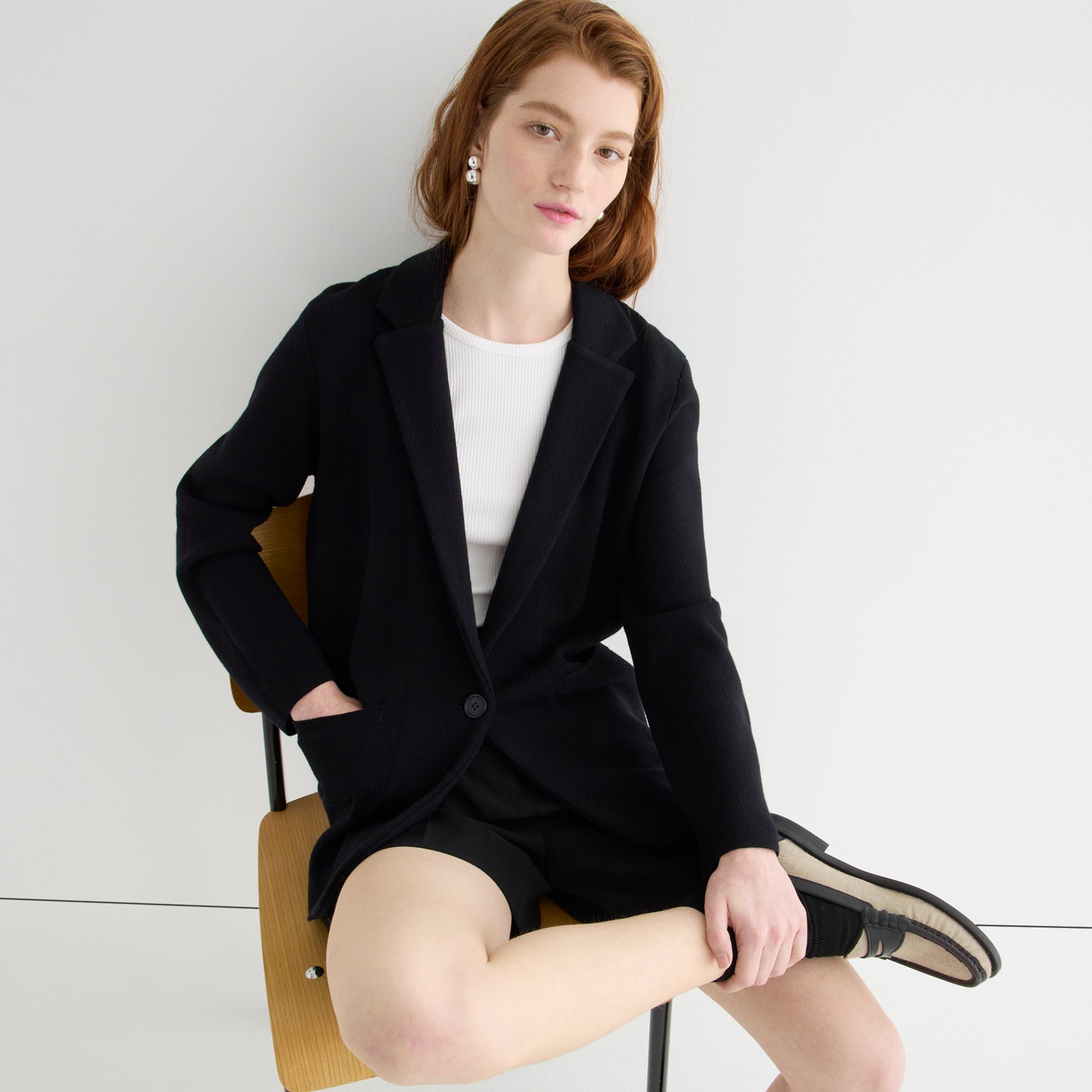 Cecile relaxed sweater-blazer