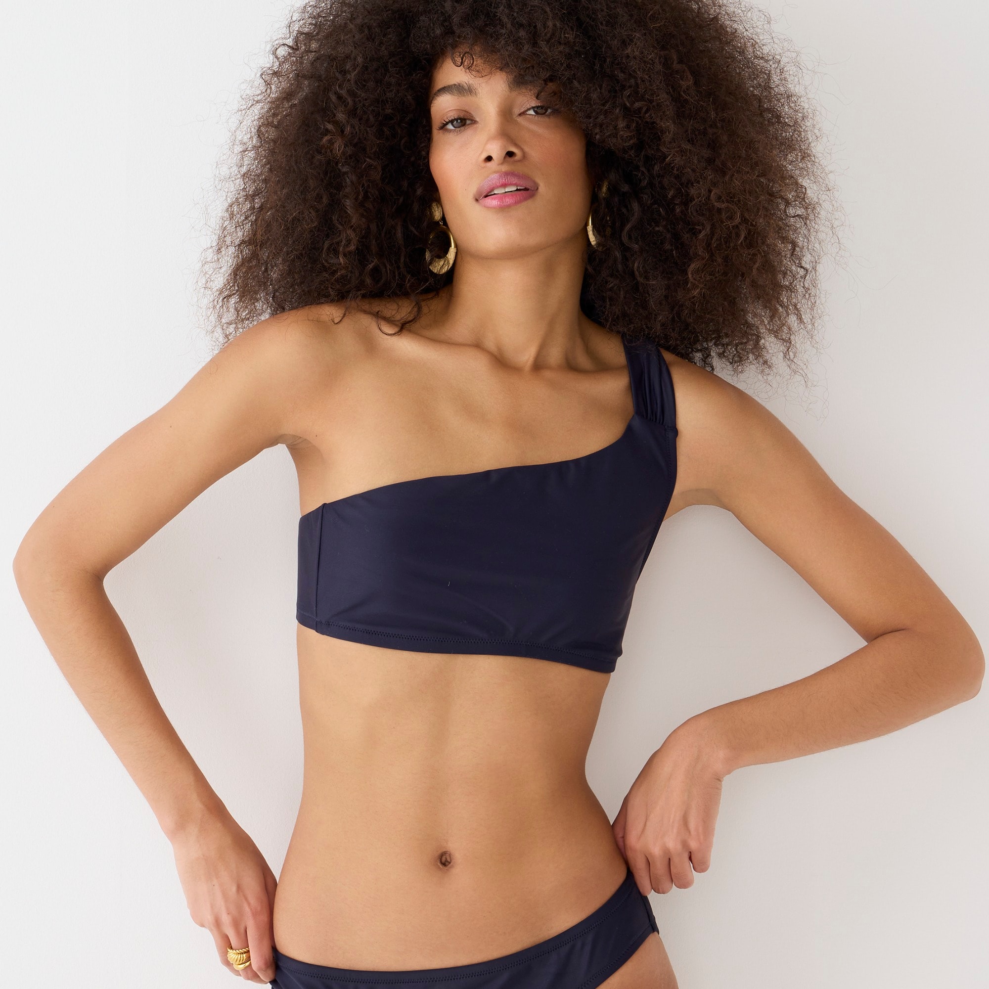 Bow one-shoulder bikini top