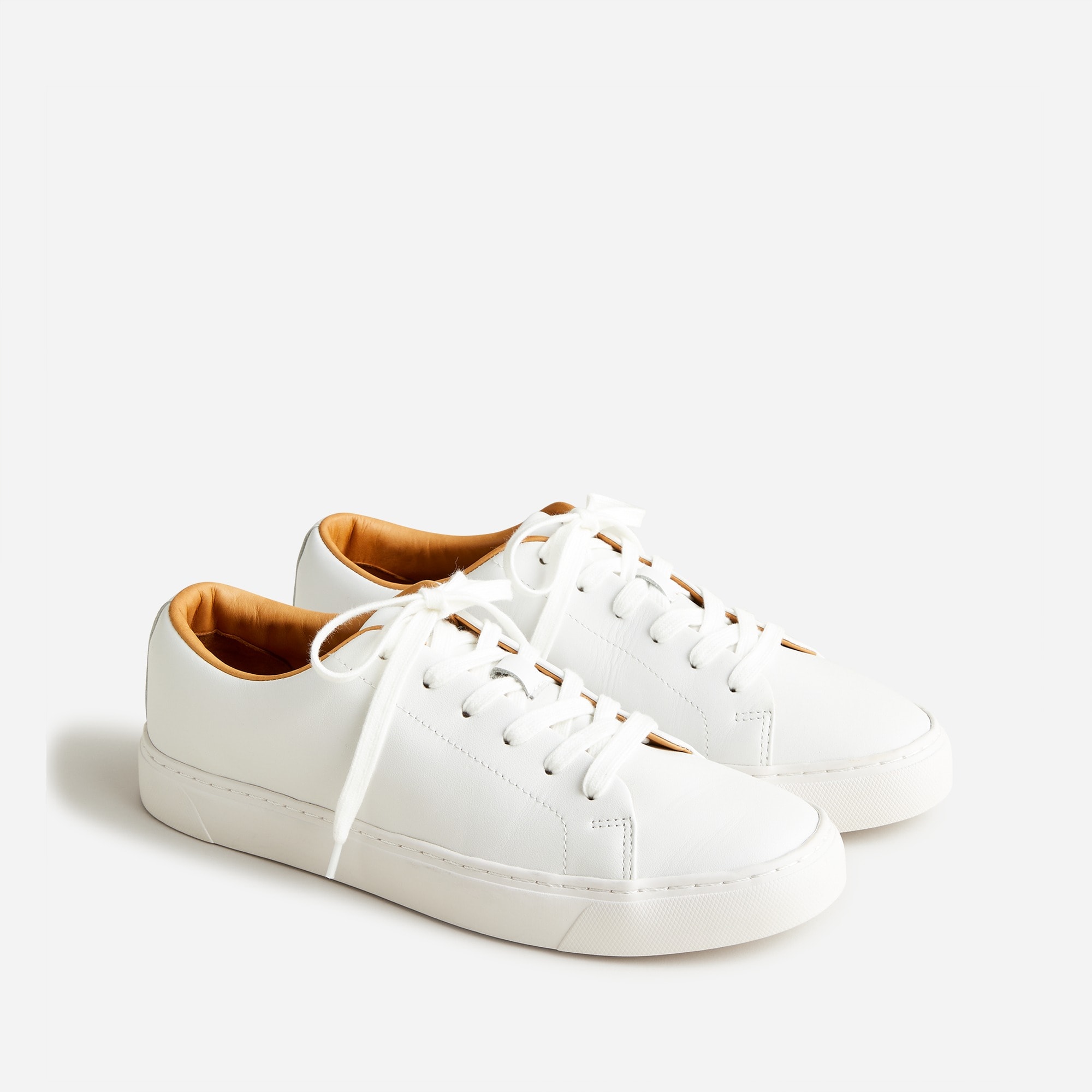 Court sneakers in leather