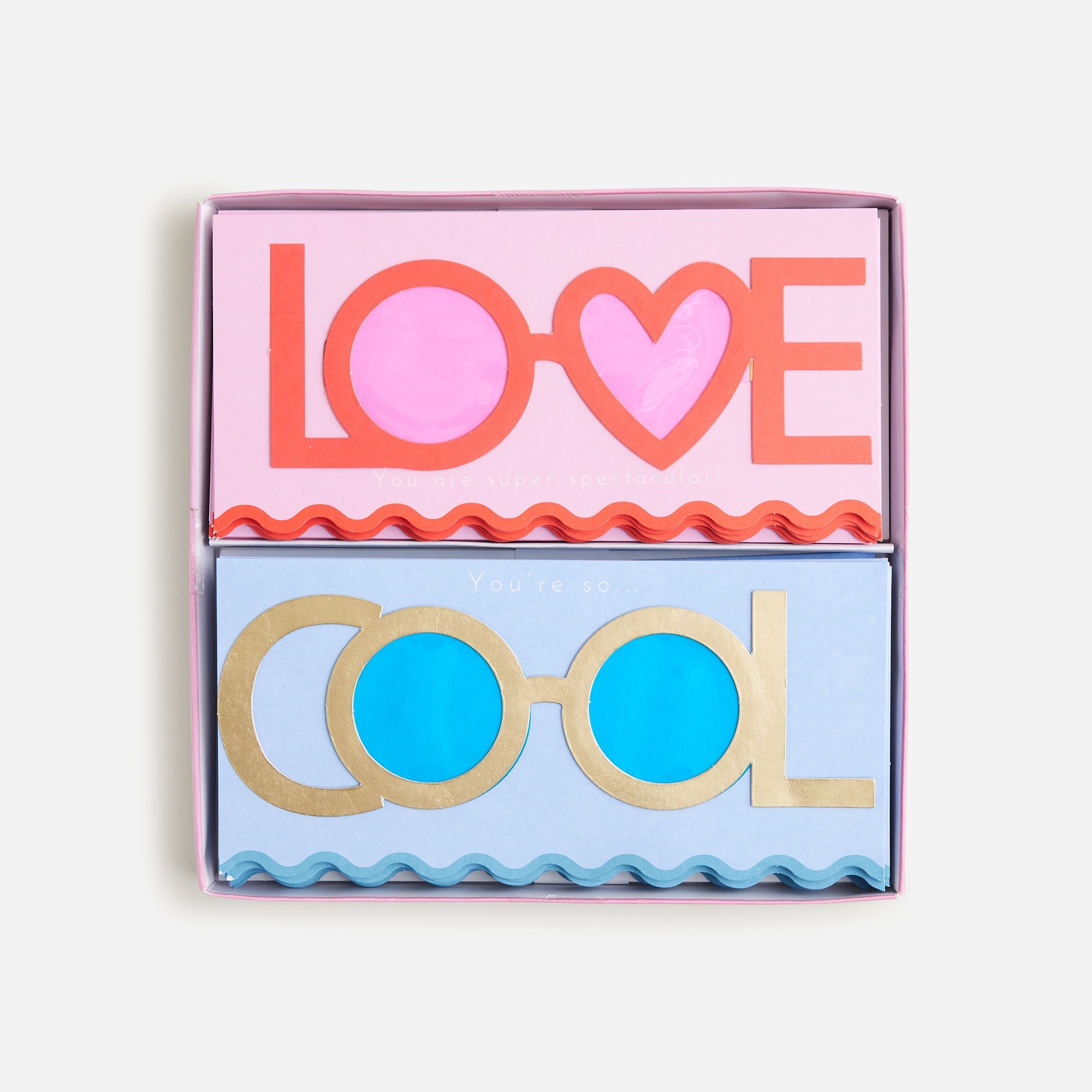 Meri Meri™ Valentine's cards with glasses