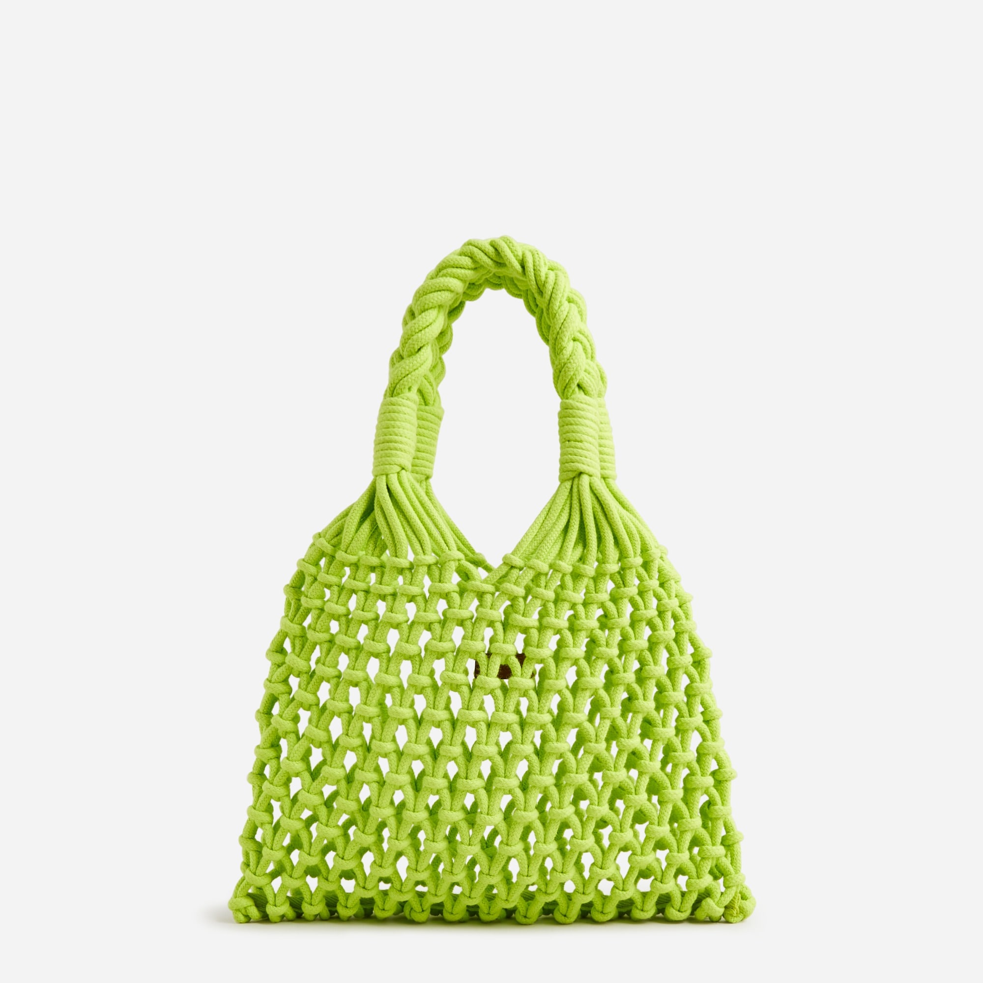 Small Cadiz hand-knotted rope tote