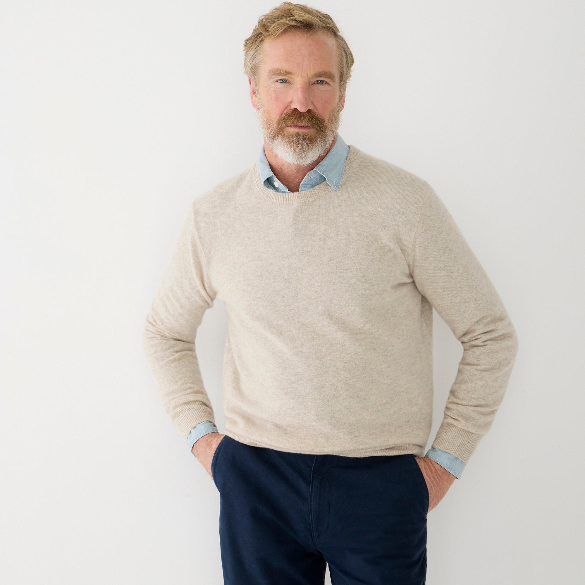 Cashmere crewneck sweater