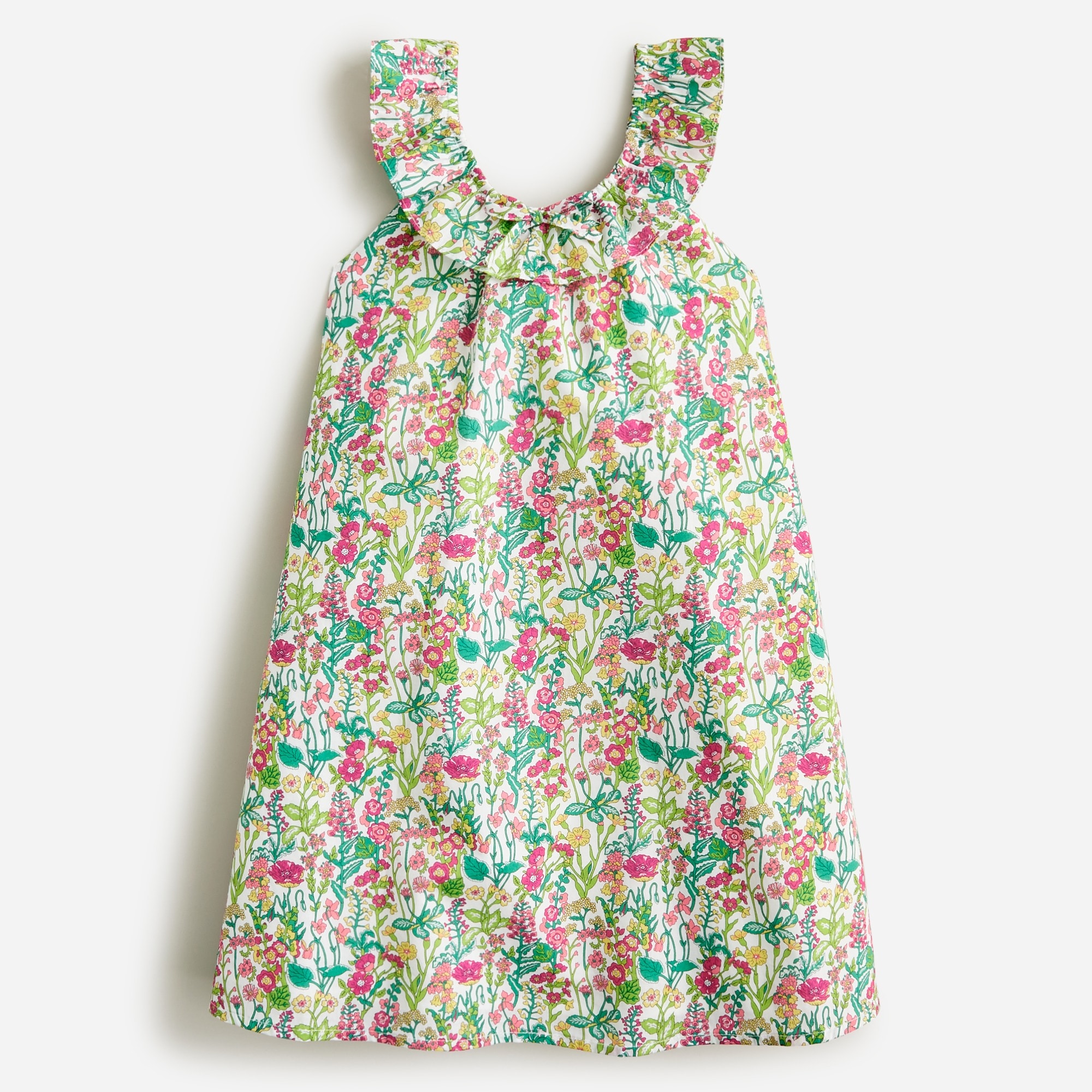 Girls' ruffle-collar dress in Liberty® fabrics