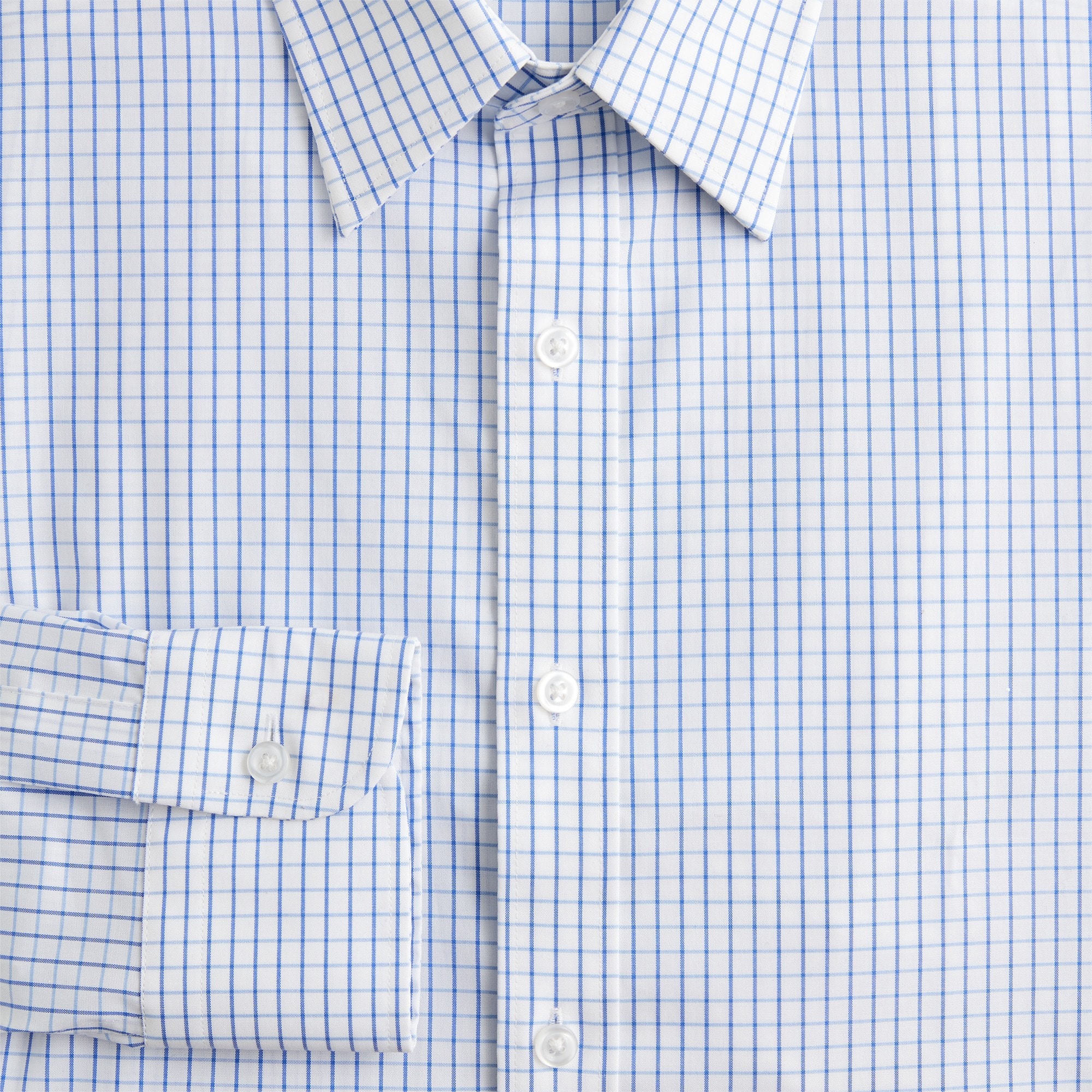 Bowery stretch cotton shirt with point collar