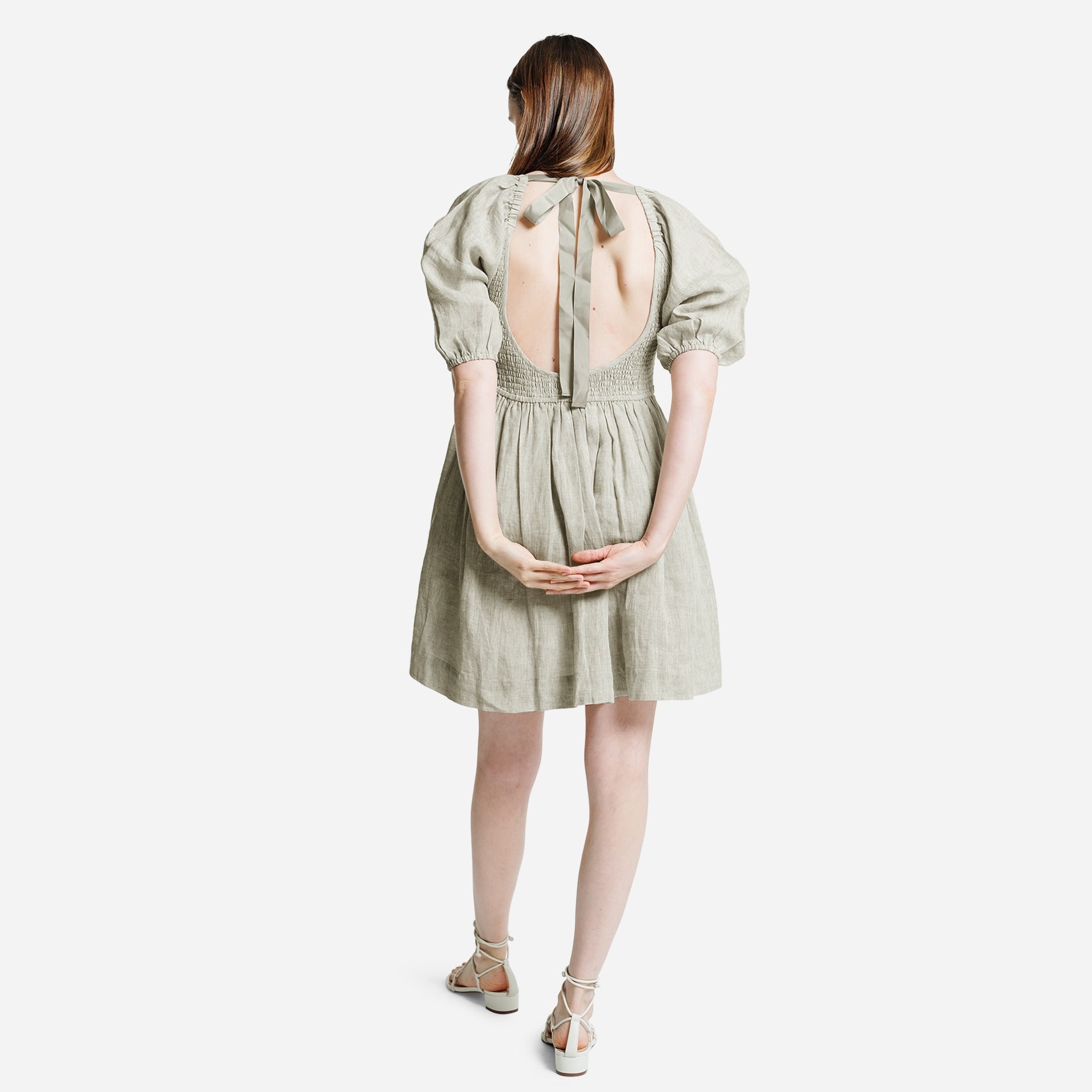 LAUDE the Label Carmen Mini Dress in Natural