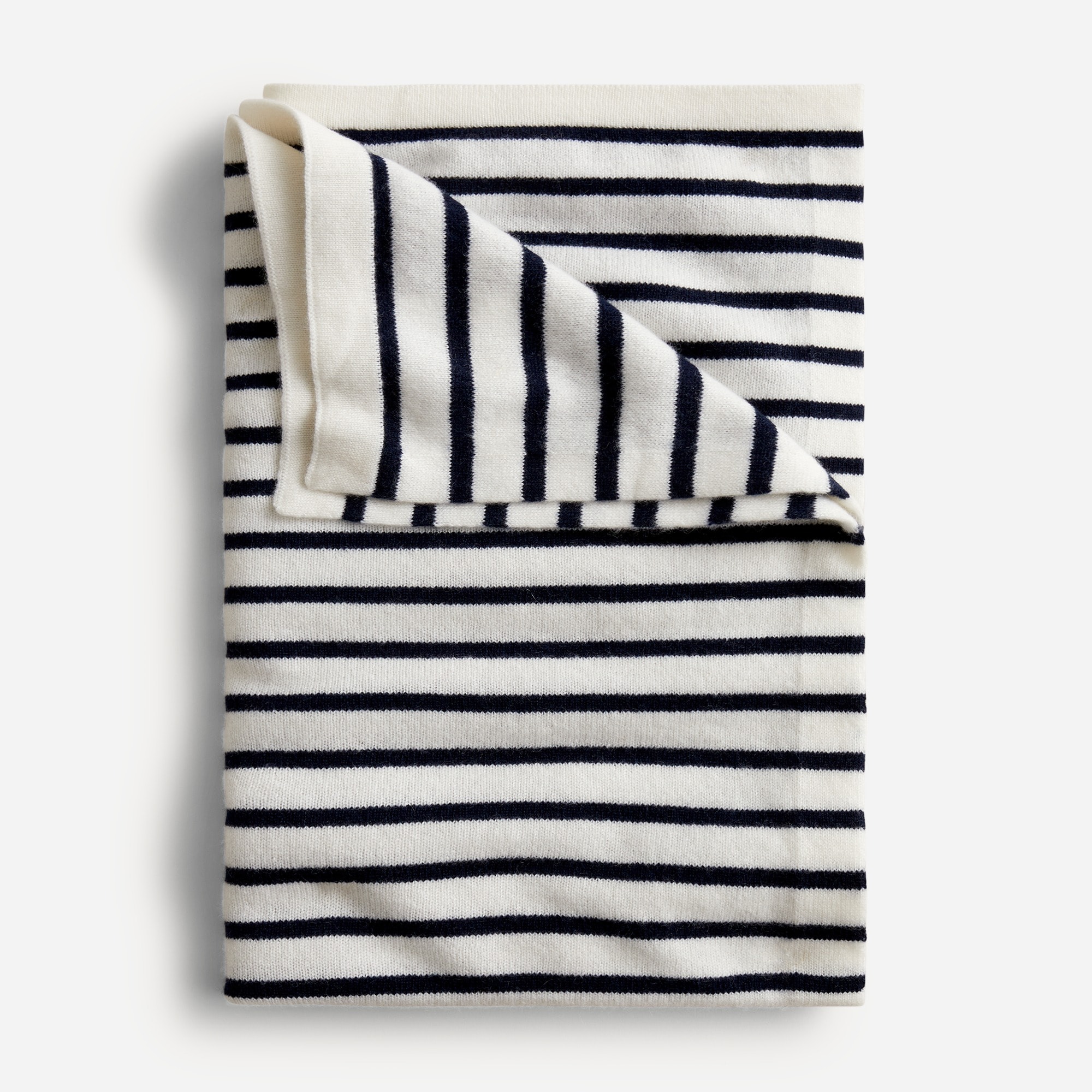 Limited-edition baby cashmere blanket in stripe