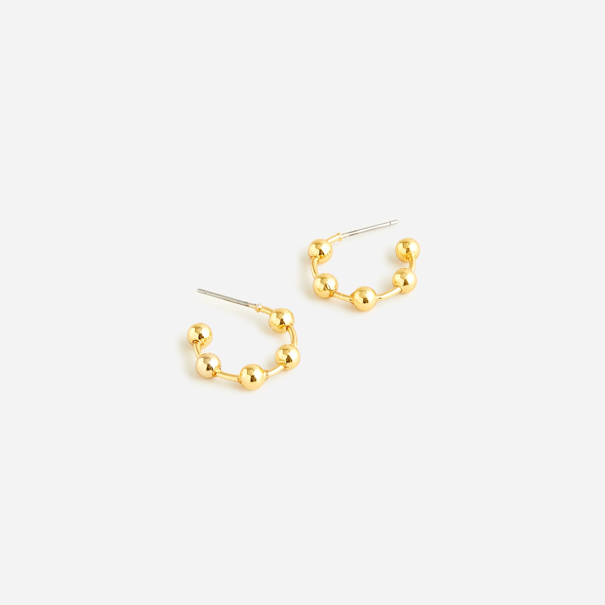 Beaded hoop earrings