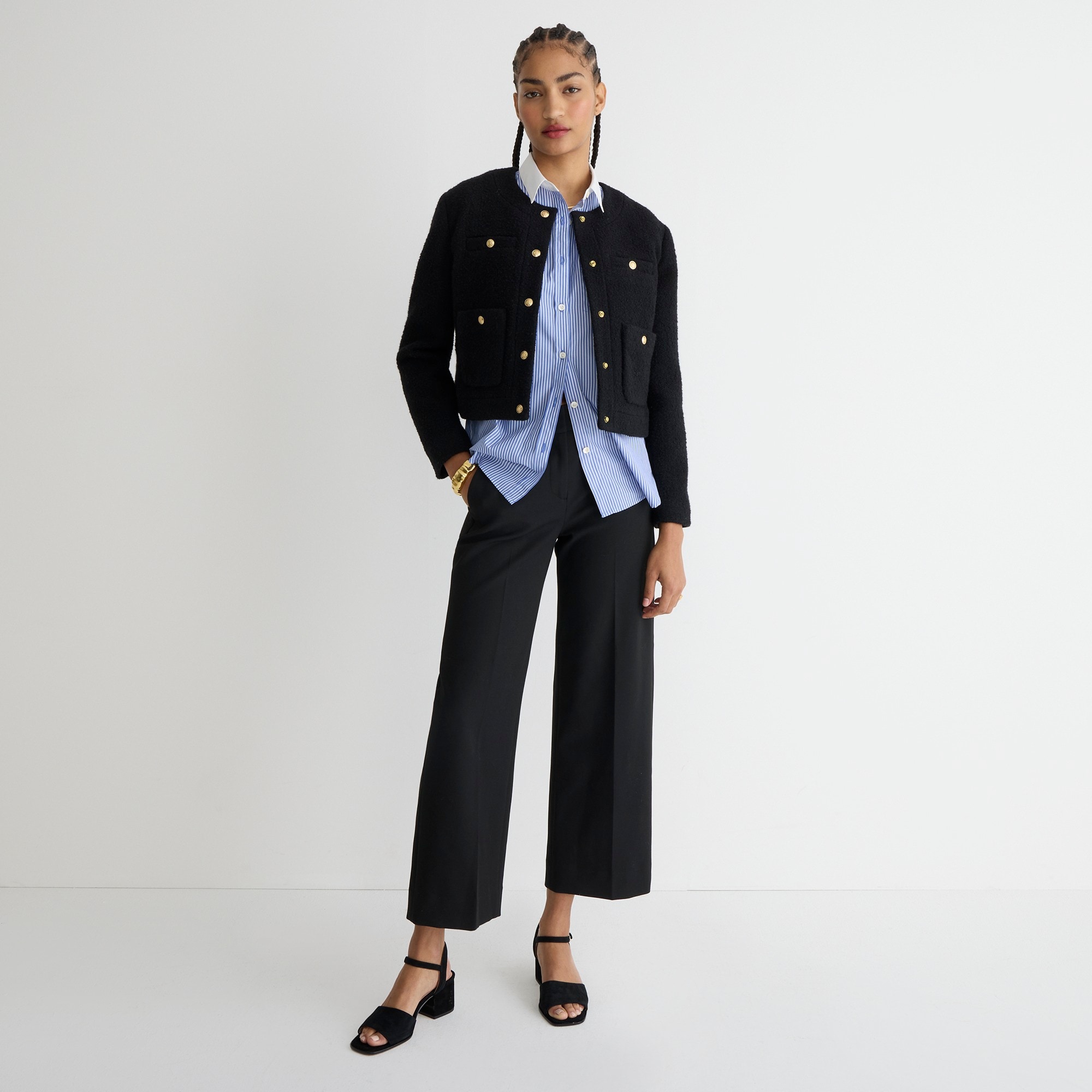 Sydney wide-leg pant in four-season stretch