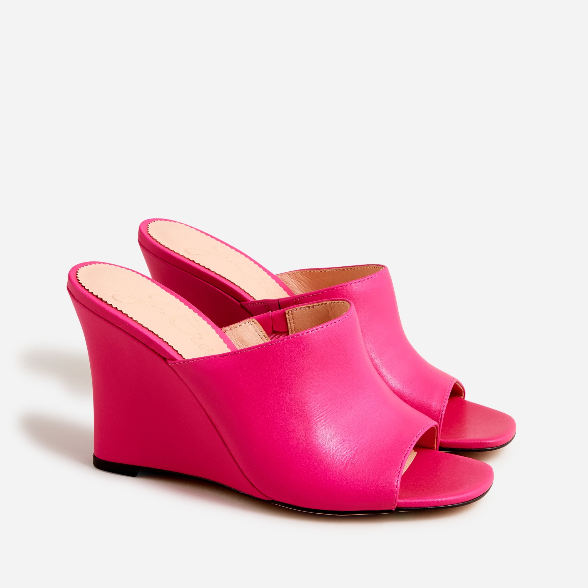 Bianca wedge sandals in leather