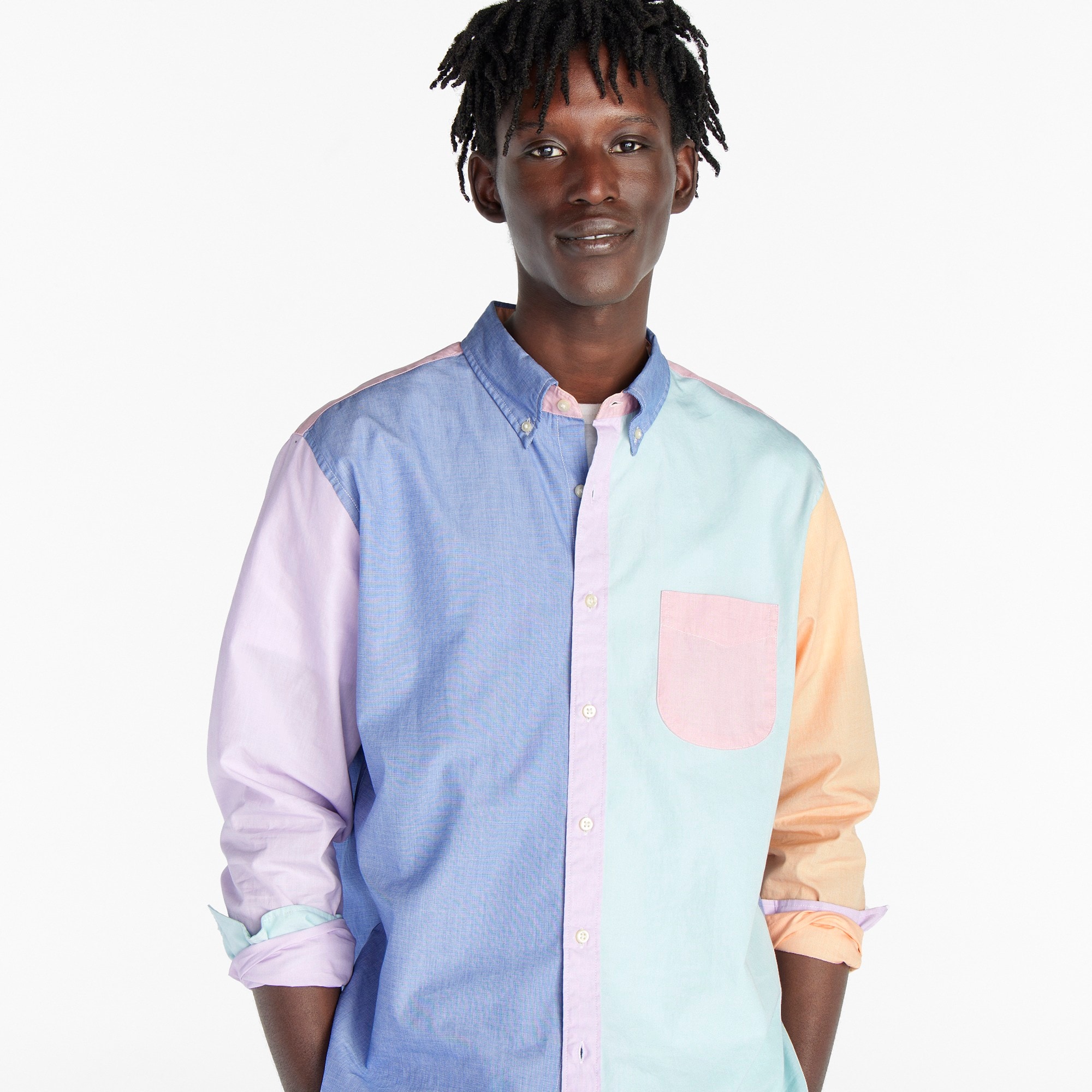 Slim Secret Wash organic cotton poplin shirt
