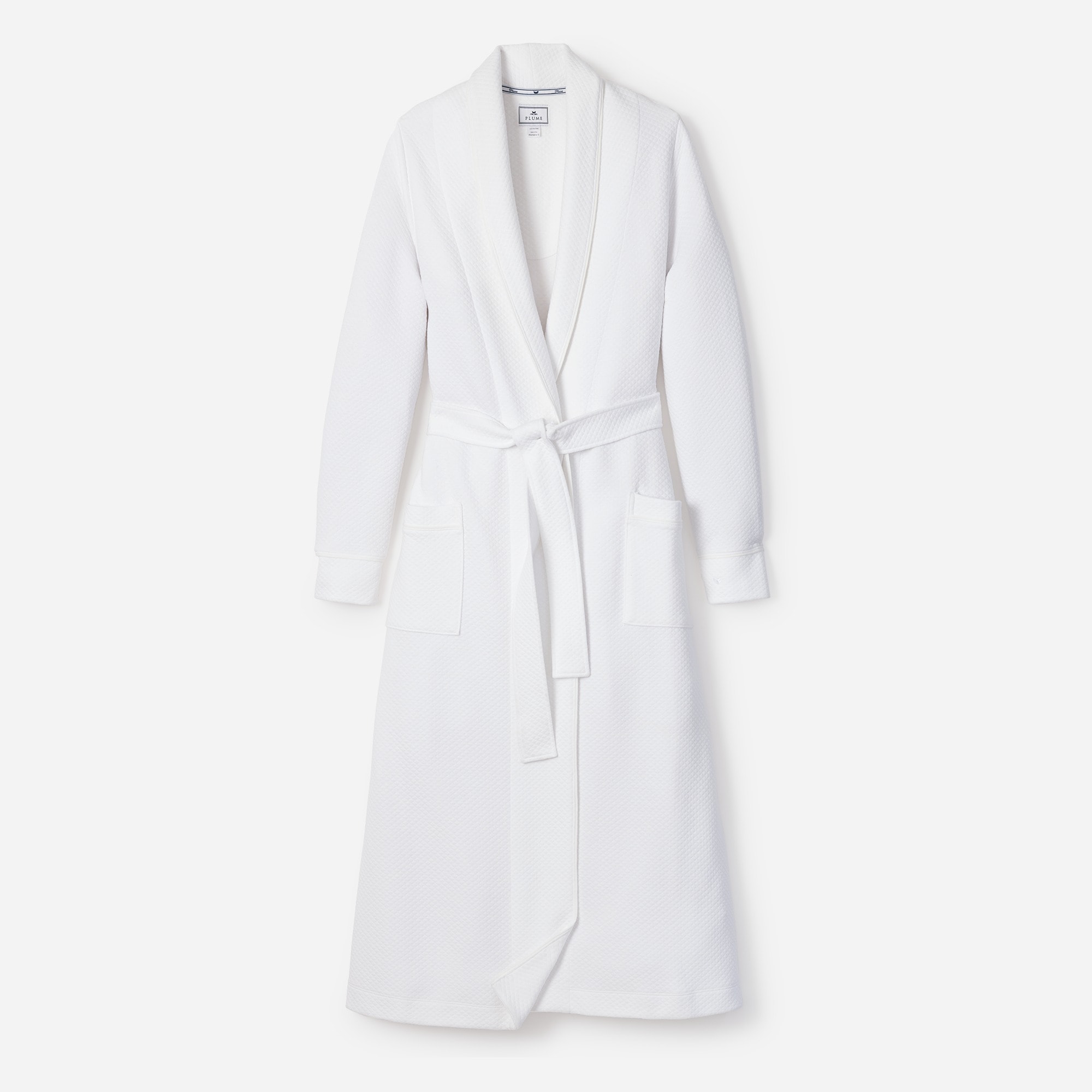 Petite Plume women's luxe Pima cotton Ophelia robe in jacquard