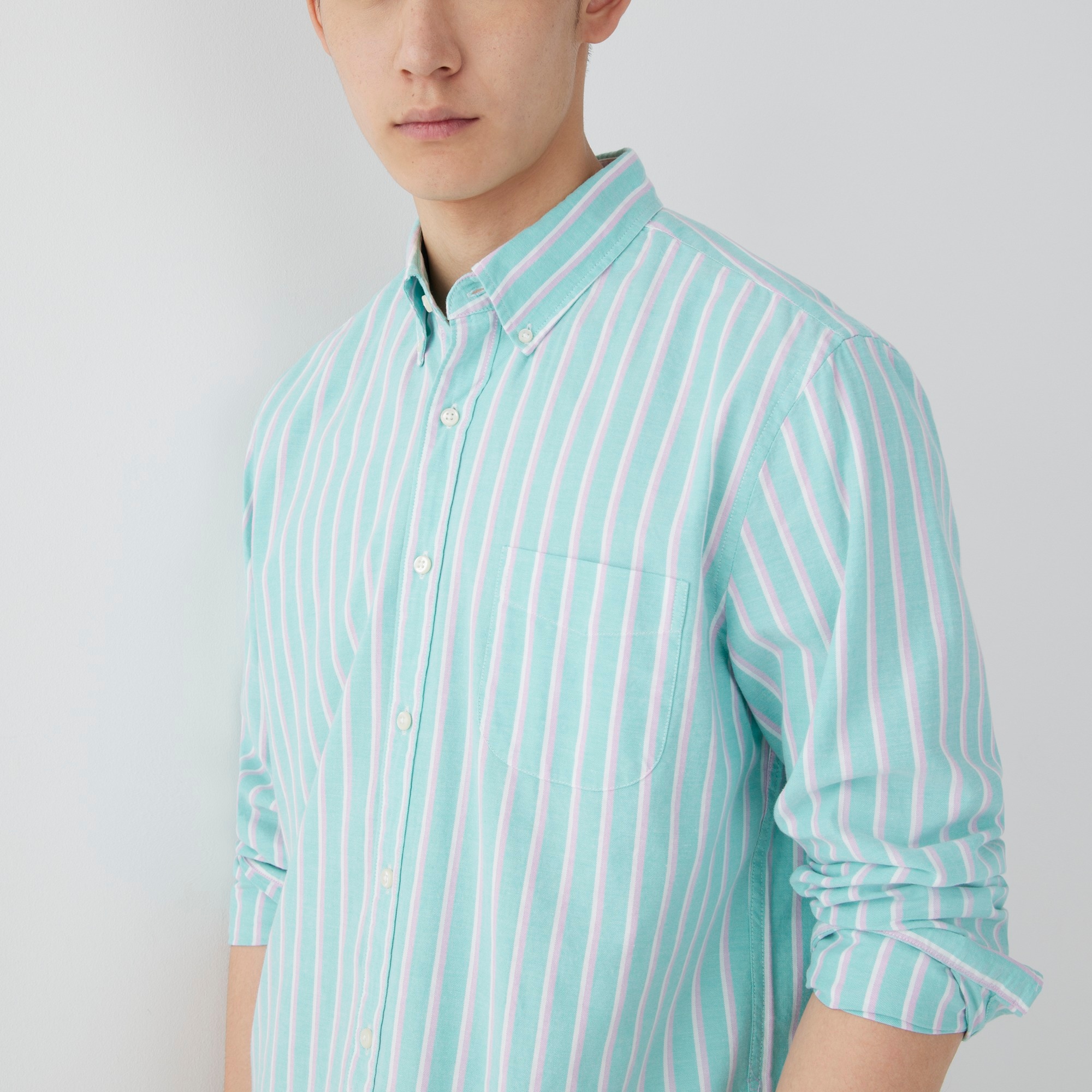 Broken-in organic cotton oxford shirt