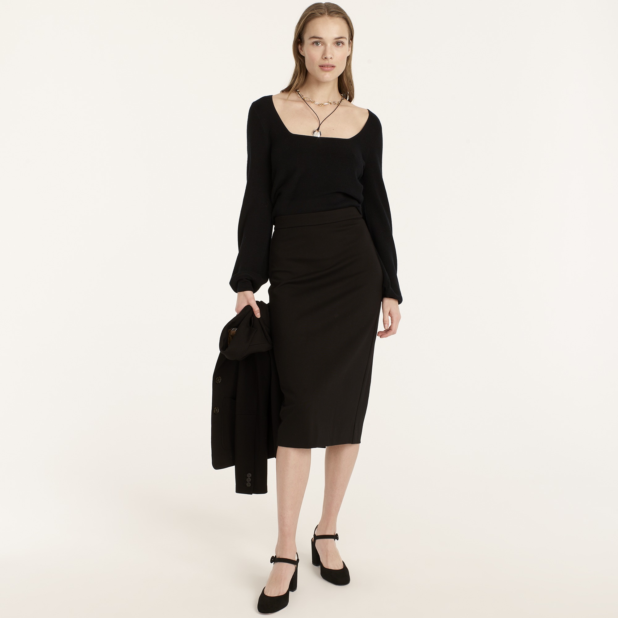 No. 3 Pencil skirt in Italian ponte