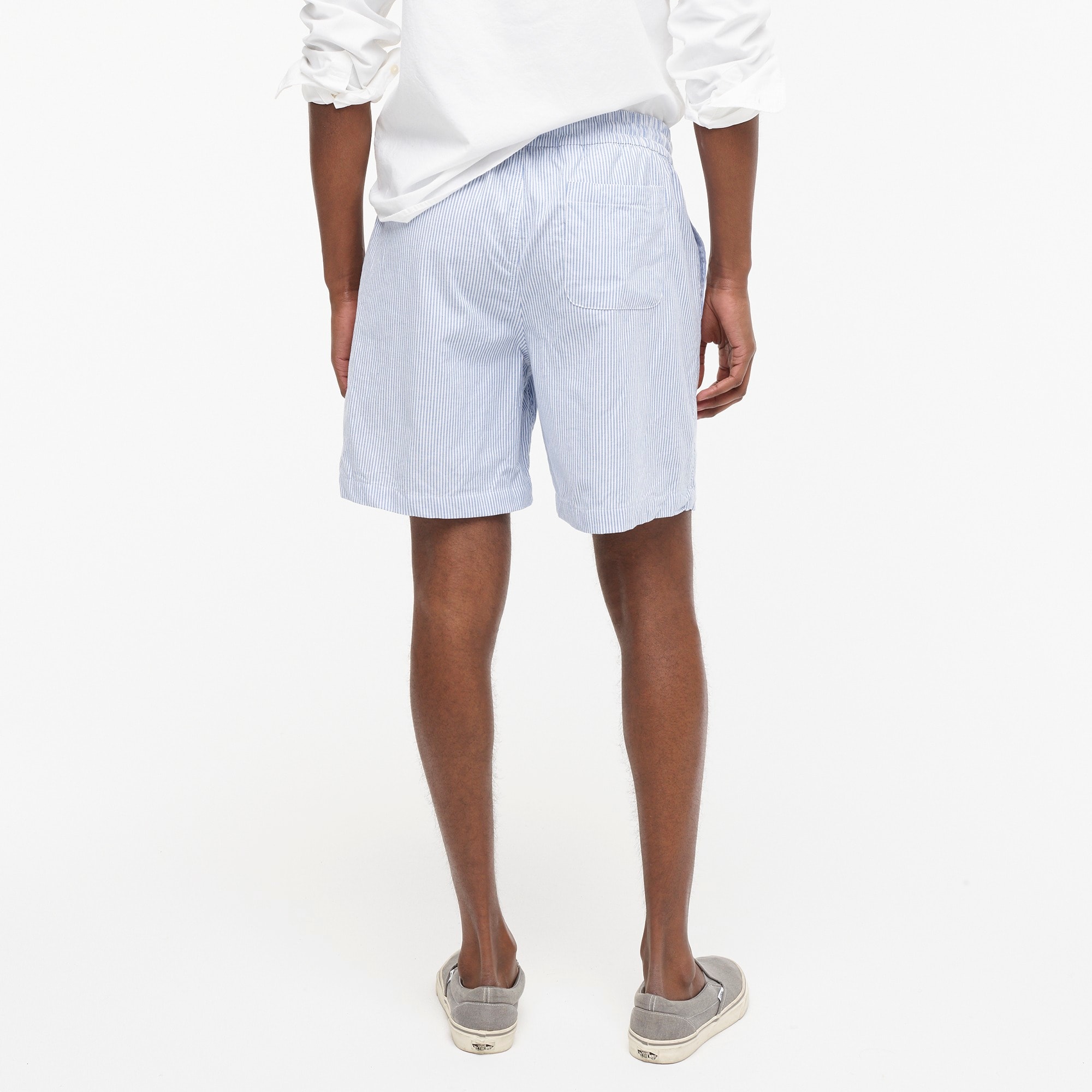7 pajama short in Broken-in organic cotton oxford