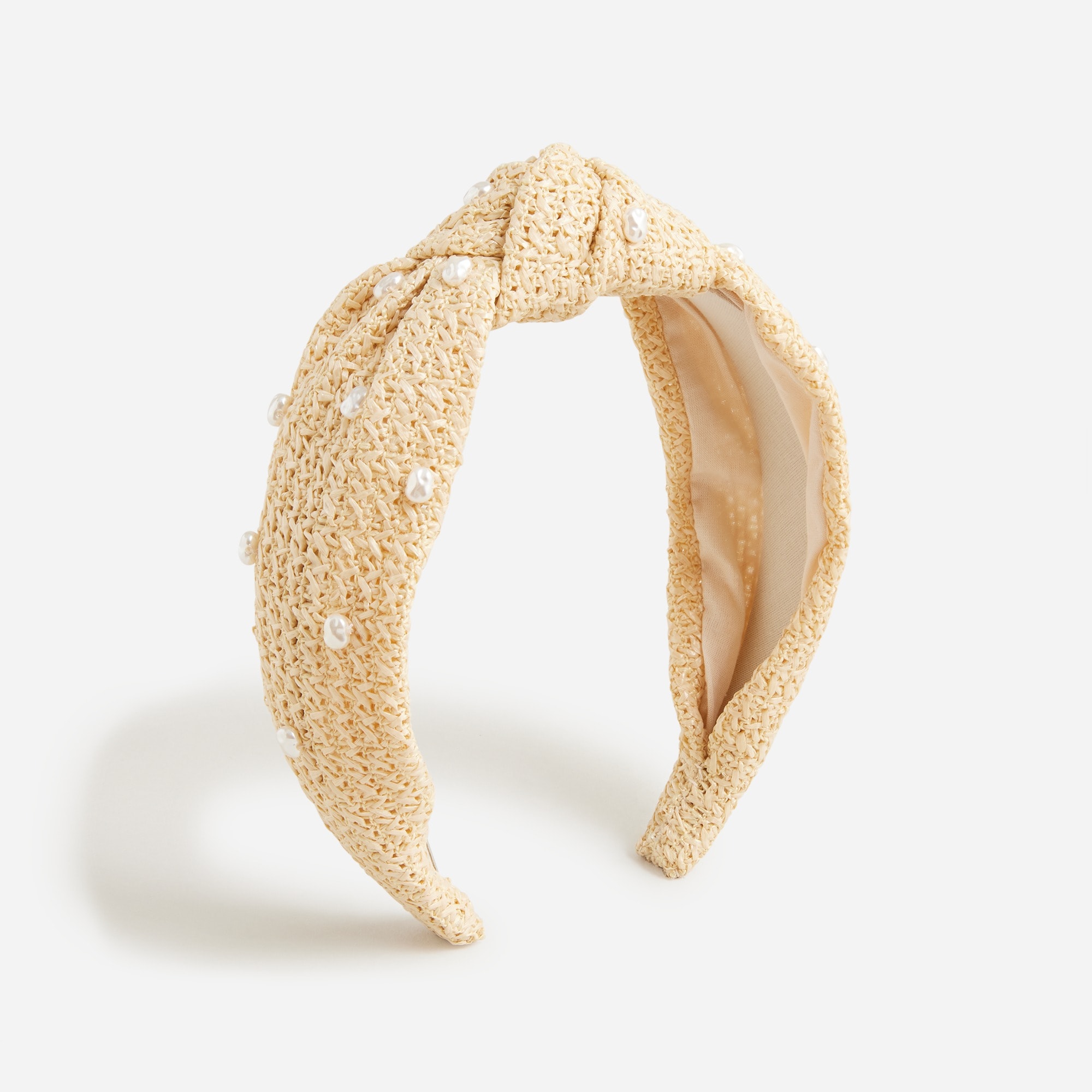 Girls' straw headband