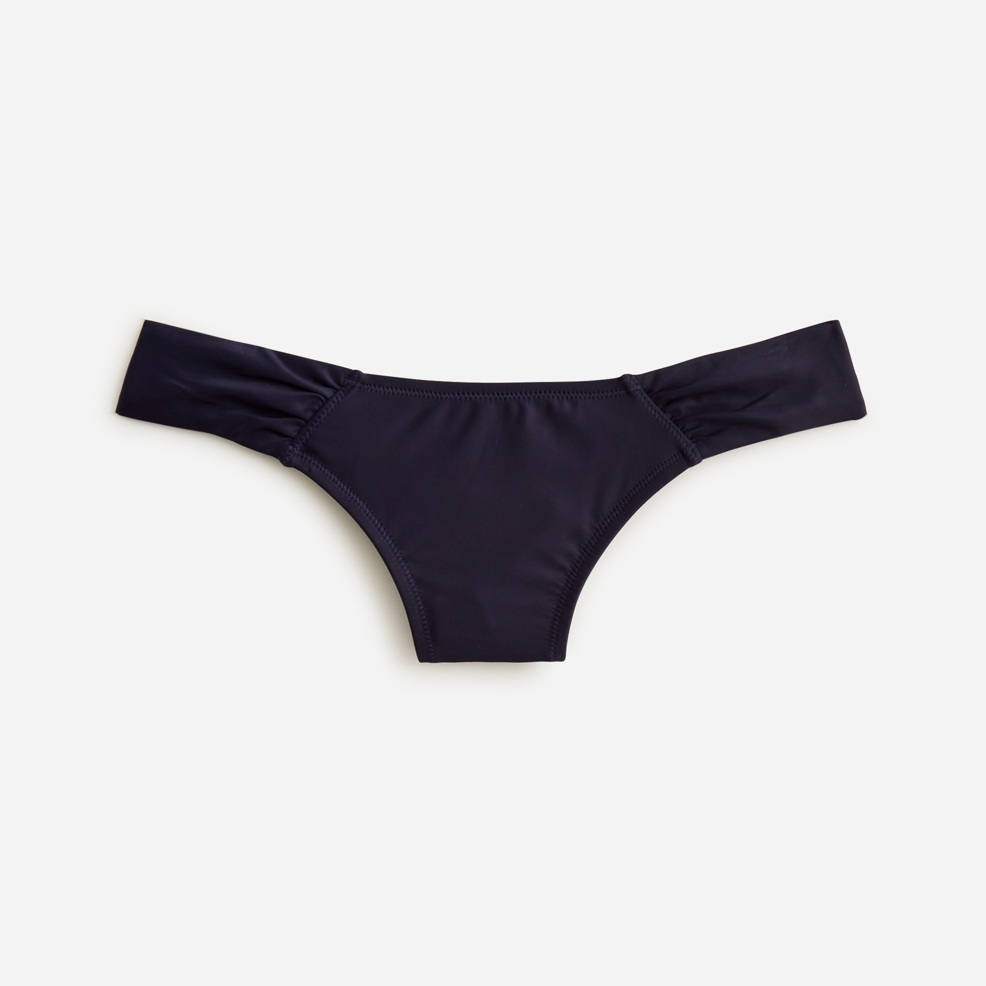 Ruched low-rise bikini bottom