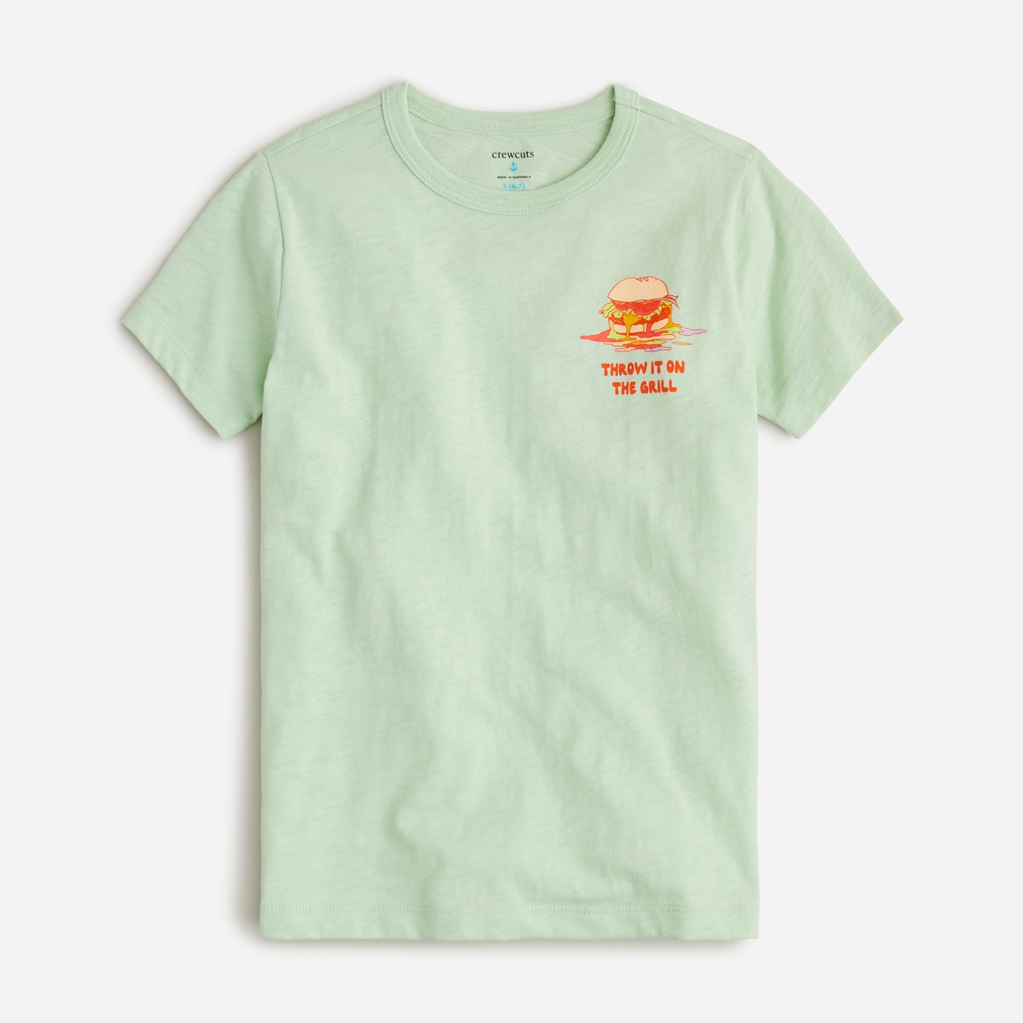 Kids' short-sleeve cheeseburger graphic T-shirt