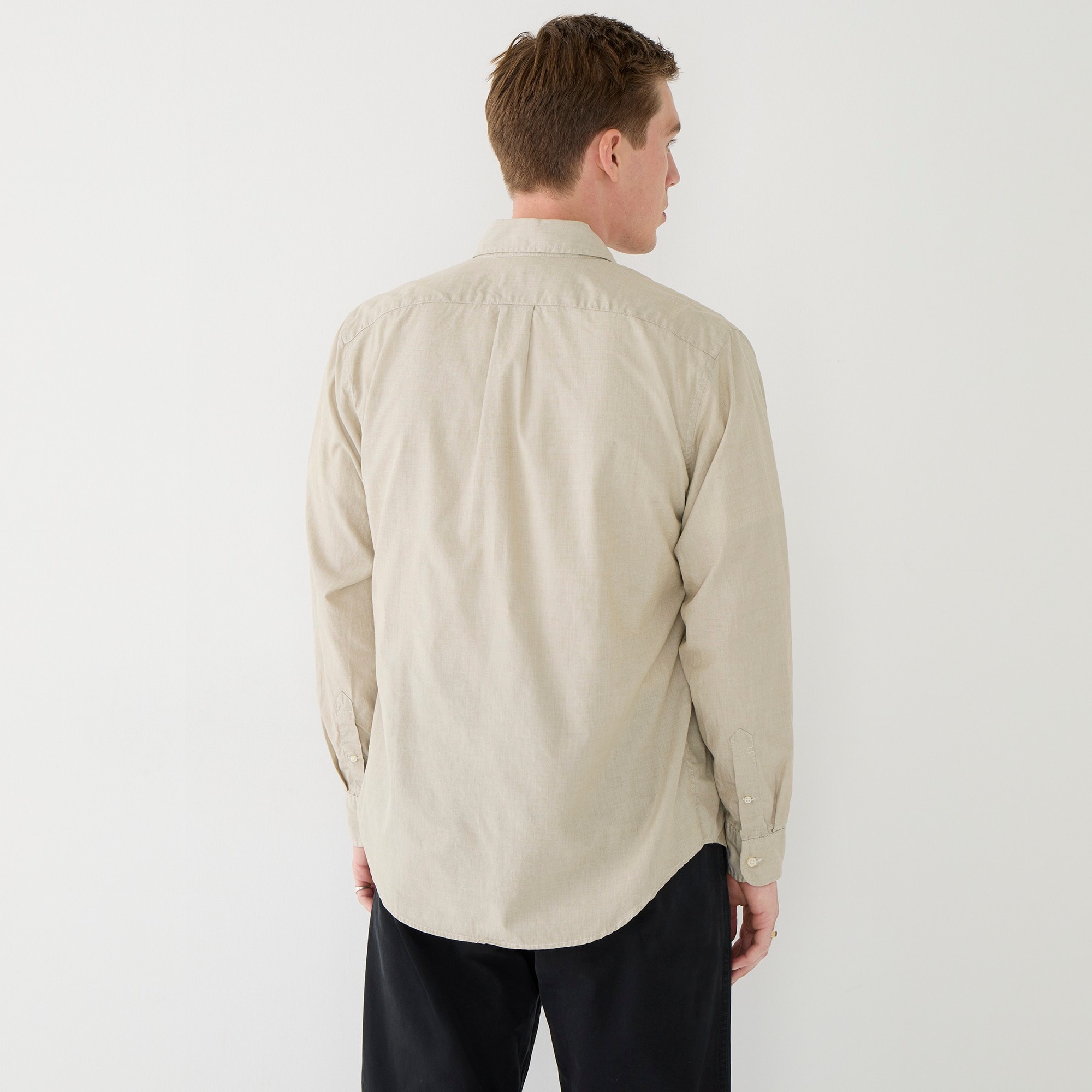 Secret Wash cotton poplin shirt