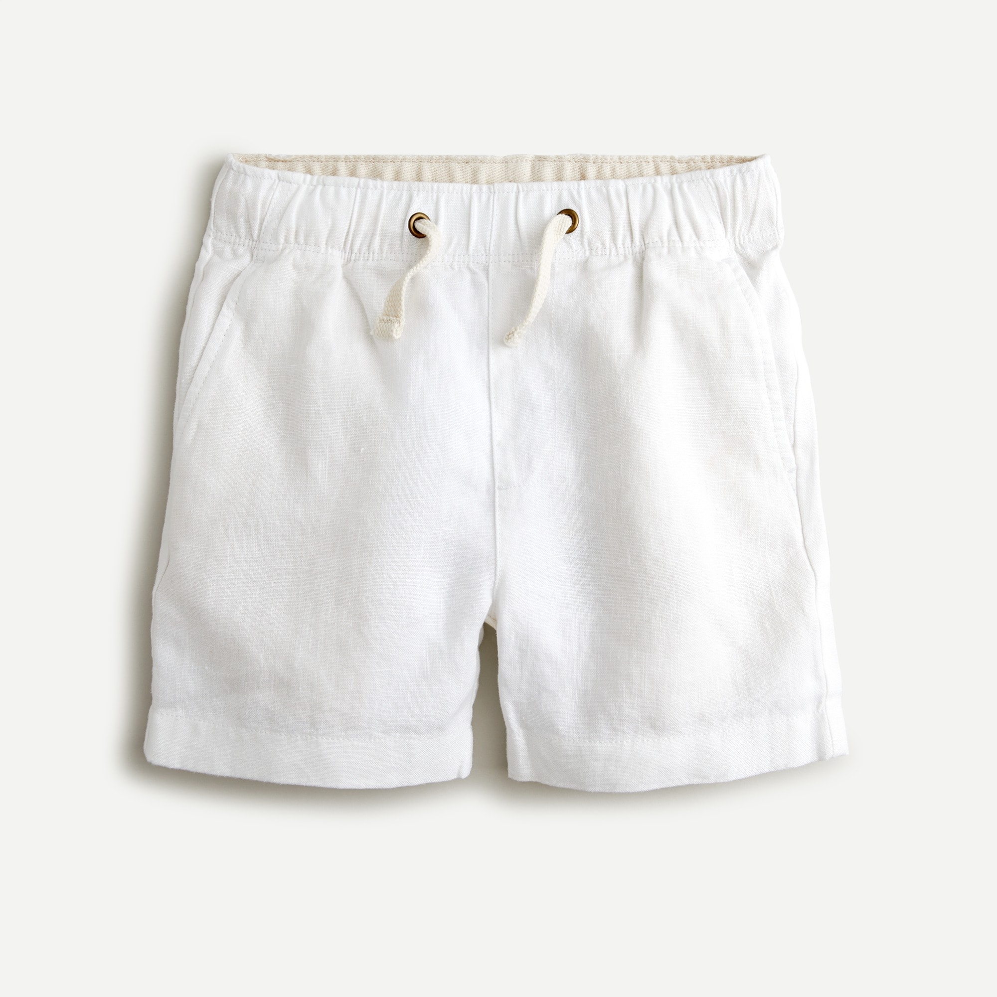 Boys' dock short in linen