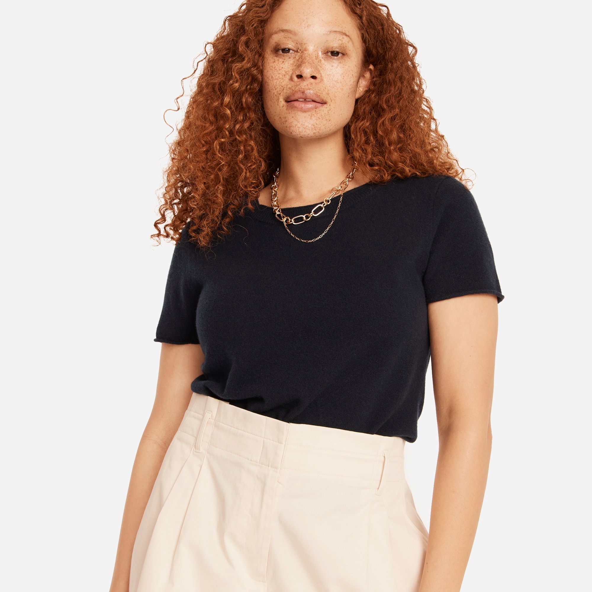 Relaxed cashmere T-shirt